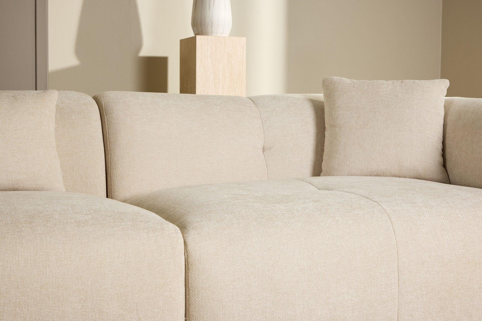 Ecksofa Positano - Longchair links - Beige-Vind-le canapé