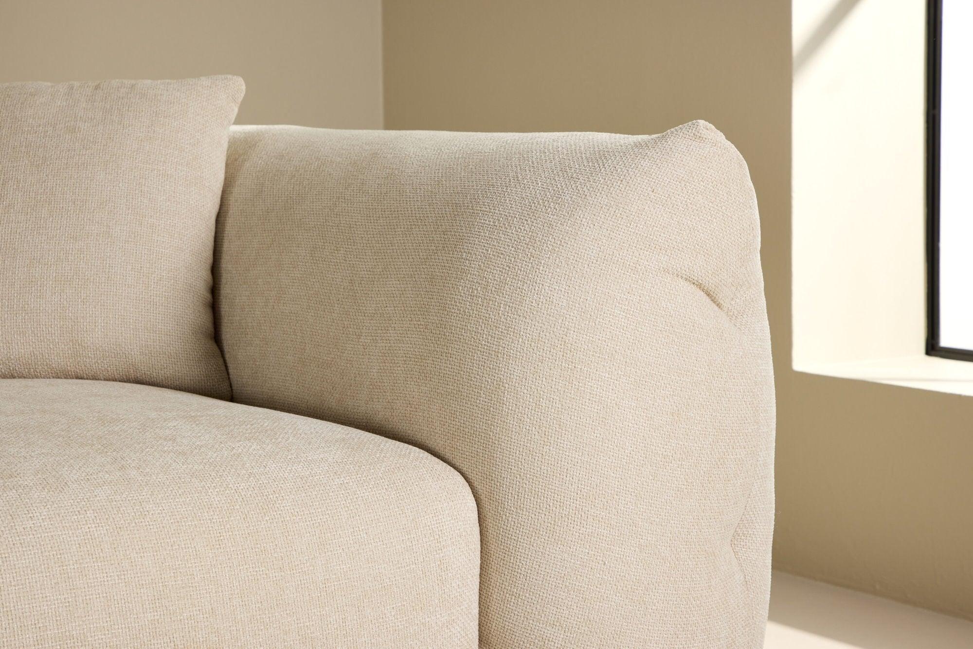 Ecksofa Positano - Longchair links - Beige-Vind-le canapé