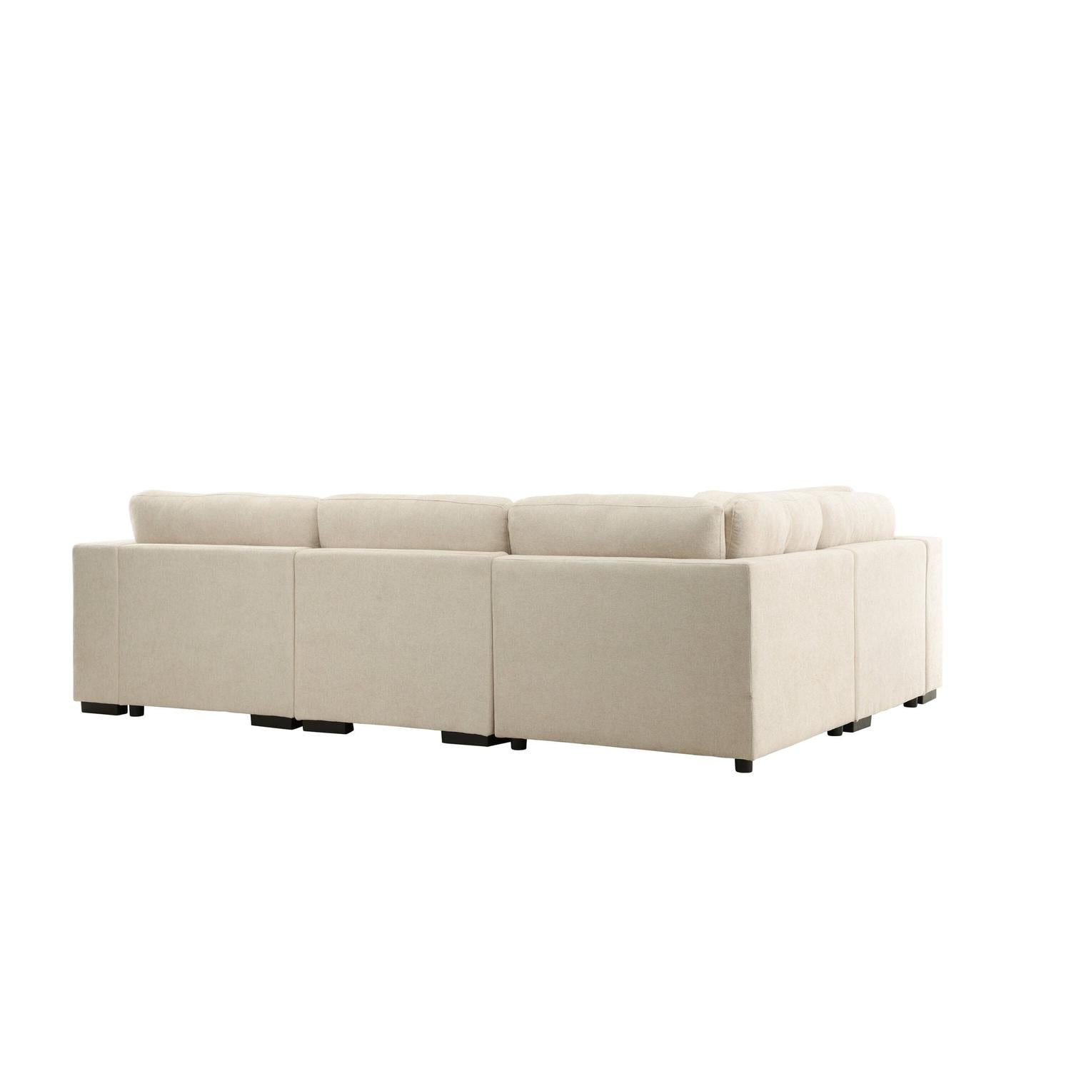 Ecksofa Salerno - Beige-Ecksofas-Venture Home-le canapé