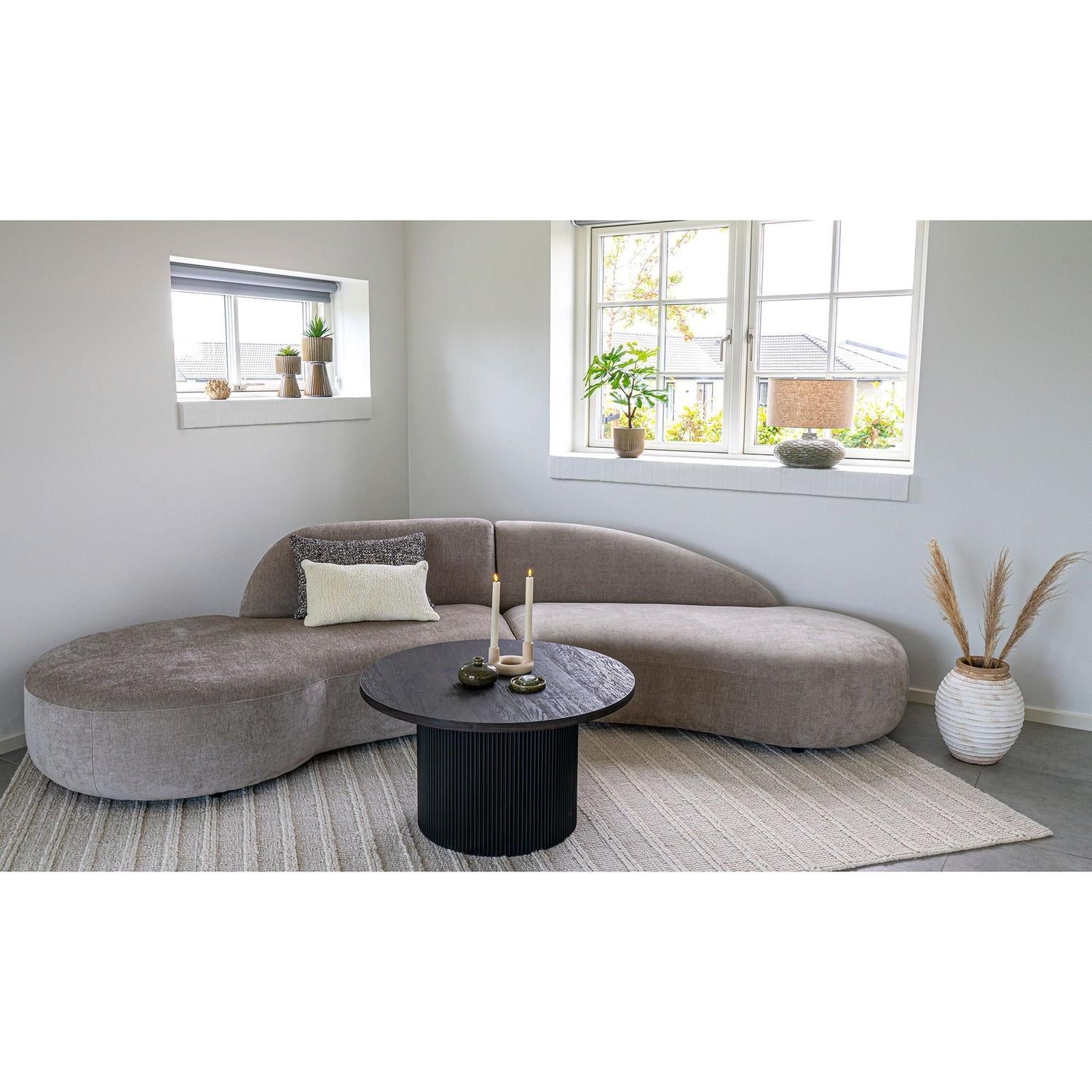 Ecksofa Venice aus Chenille - Natur-Ecksofa-House Nordic-le canapé
