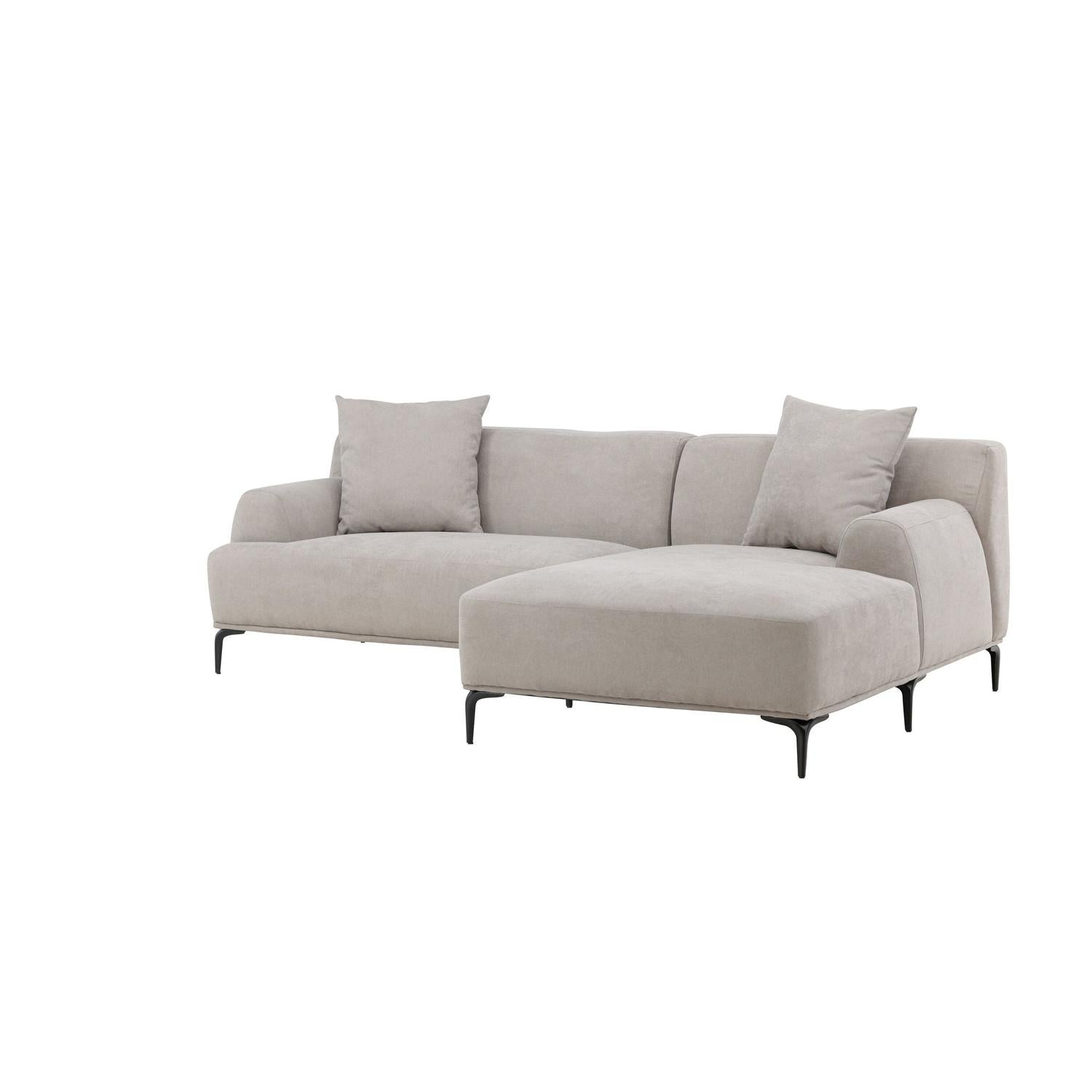 Ecksofa Viskan 242cm - Grau-Ecksofas-Venture Home-le canapé