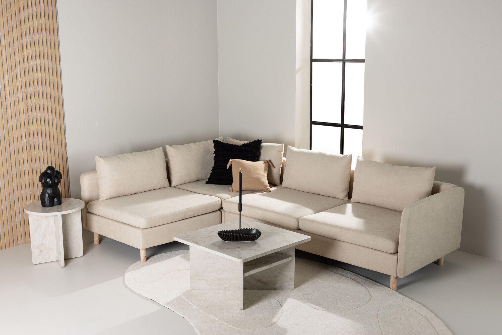 Ecksofa Zero - Beige-Ecksofas-Venture Home-le canapé