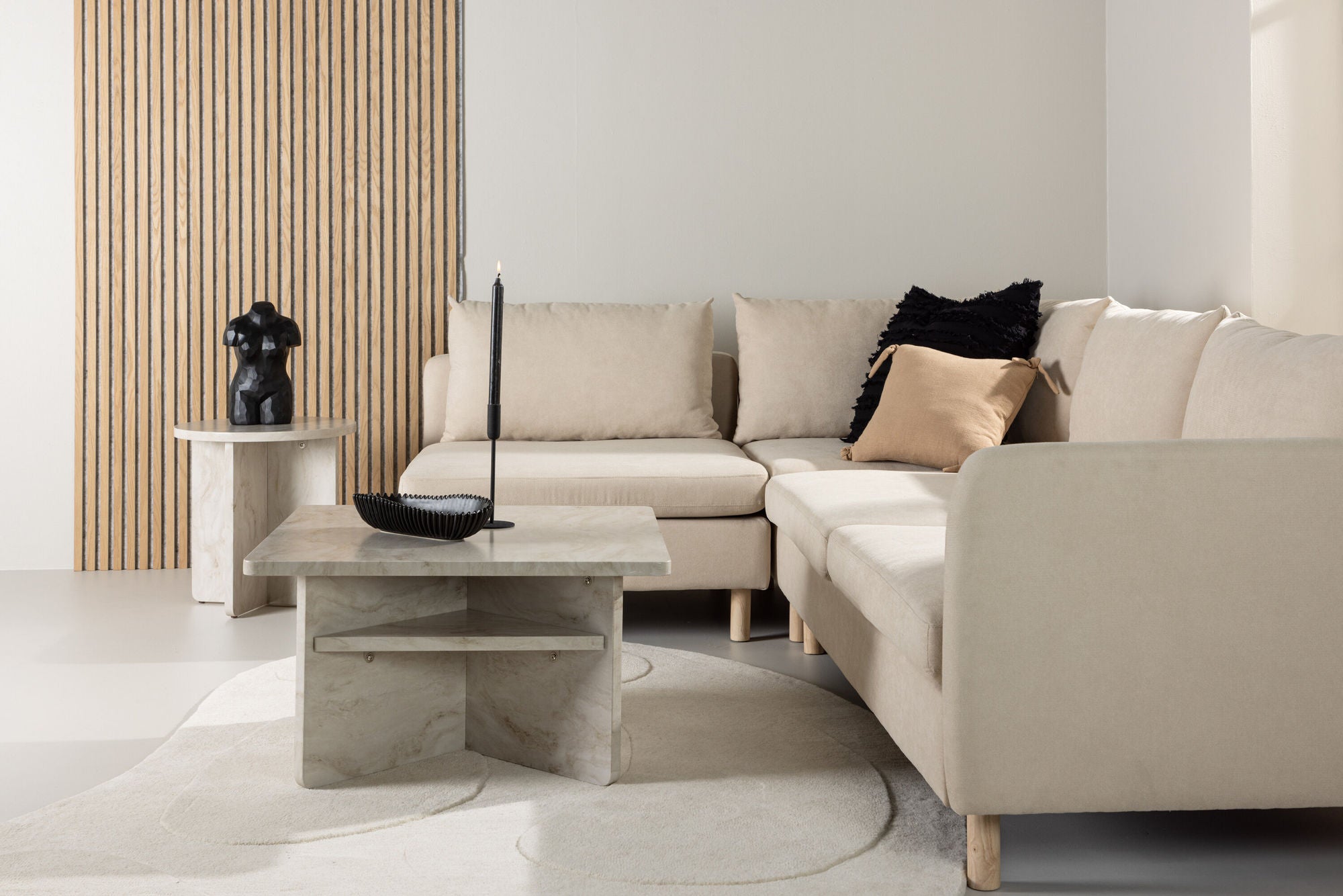 Ecksofa Zero - Beige-Ecksofas-Venture Home-le canapé
