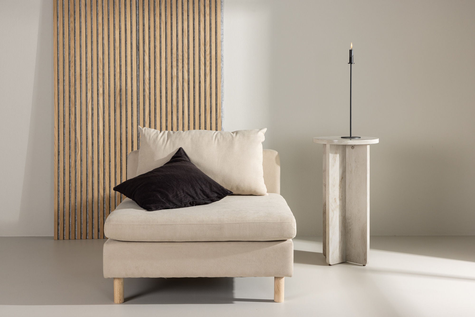 Einzelsofa Zero - Beige-Einzelsofas-Venture Home-le canapé