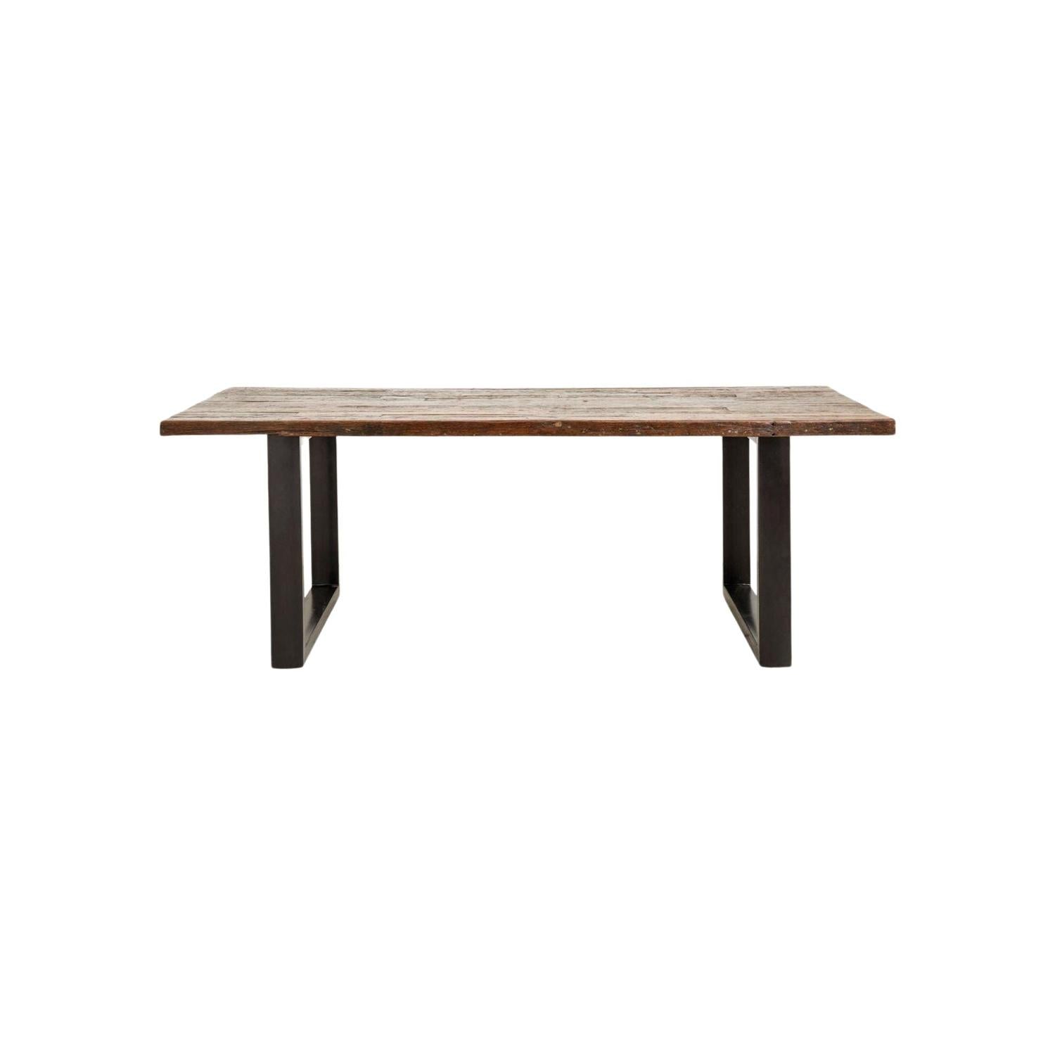 Eisentisch VINTAGE 220cm - Natur-Esstisch Rechteckig-Nordal A/S-le canapé