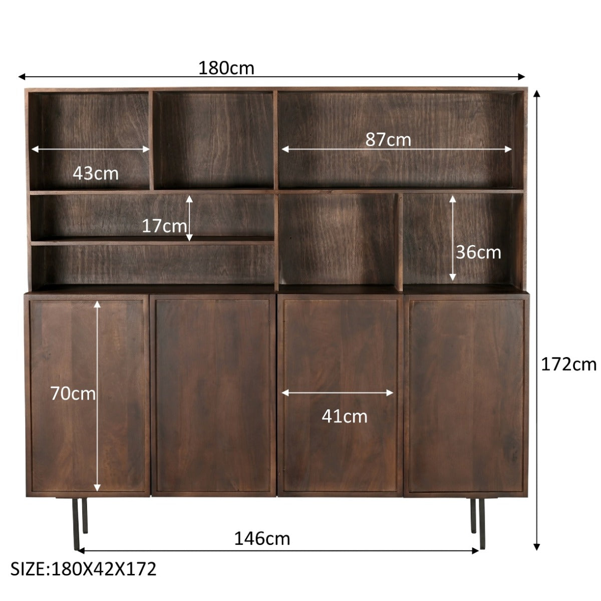 Elan braun 180 cm-Livingfurn-le canapé