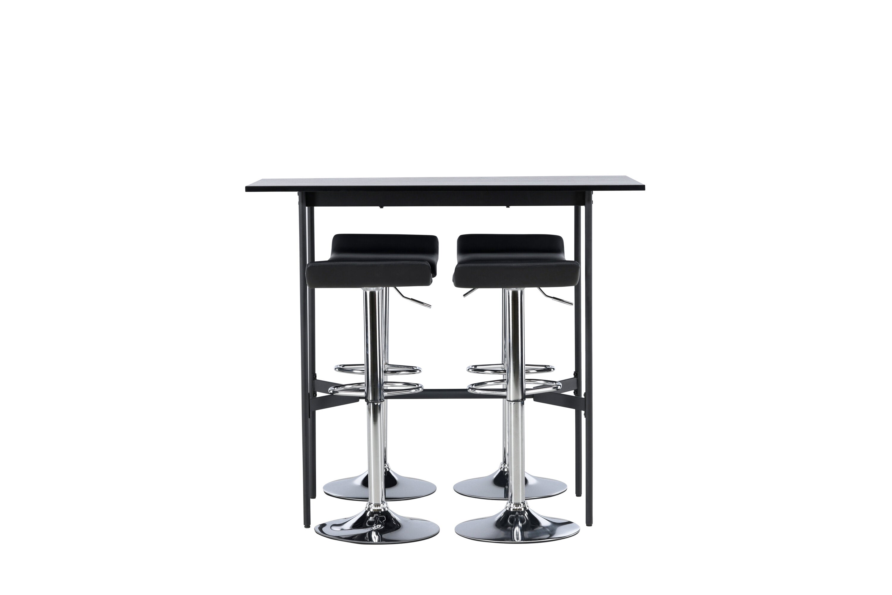 Essgruppe Bartisch Rax 120 x 60cm mit Stühlen Jonna - Schwarz-Essgruppen-Venture Home-le canapé