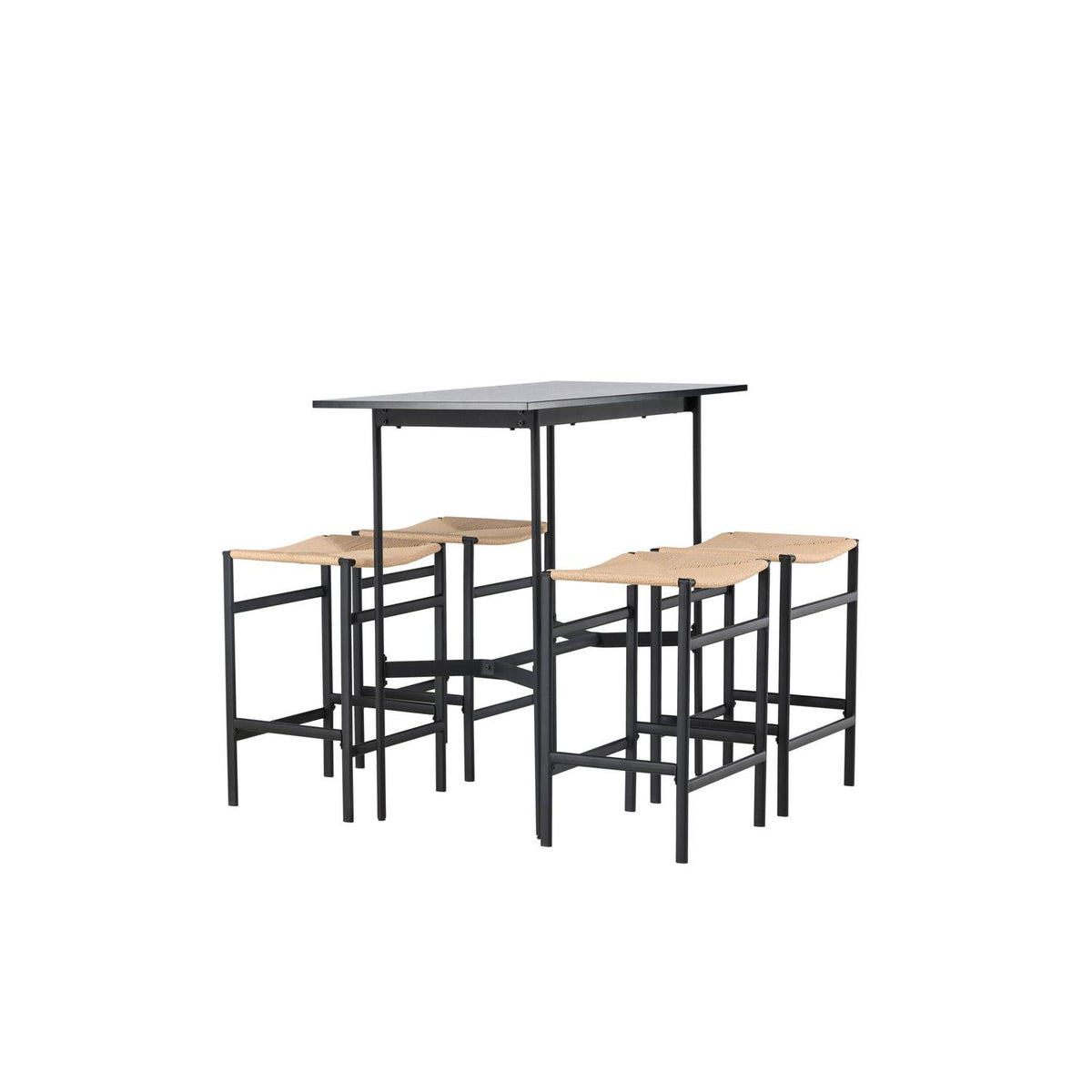 Essgruppe Bartisch Rax 120x60cm mit Stühlen Polly-Essgruppen-Venture Home-le canapé