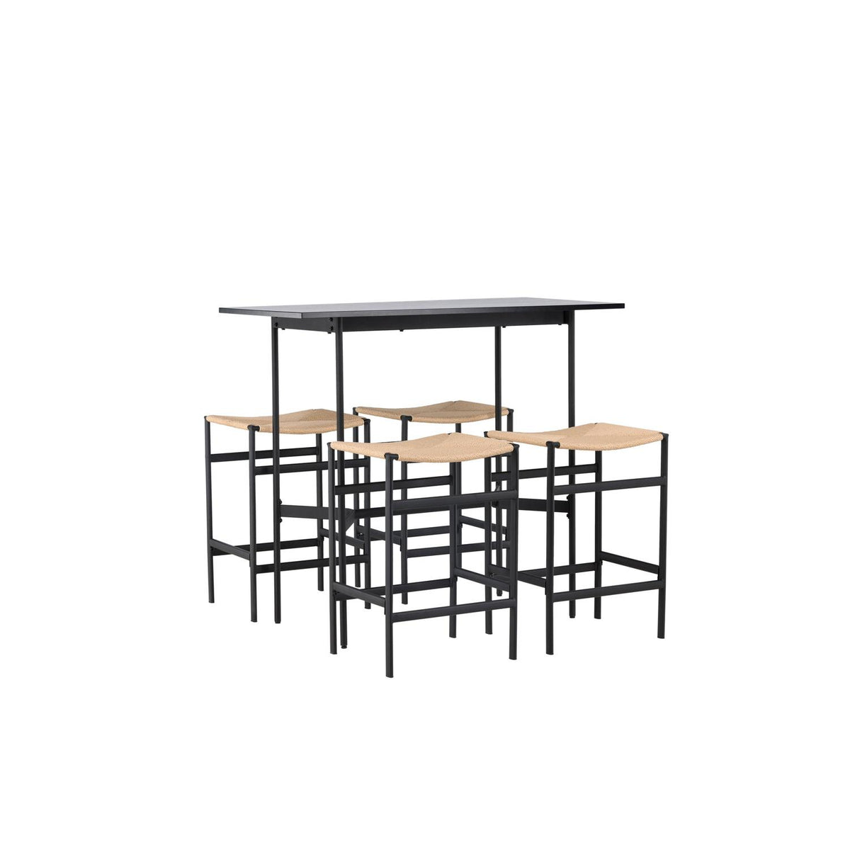 Essgruppe Bartisch Rax 120x60cm mit Stühlen Polly-Essgruppen-Venture Home-le canapé