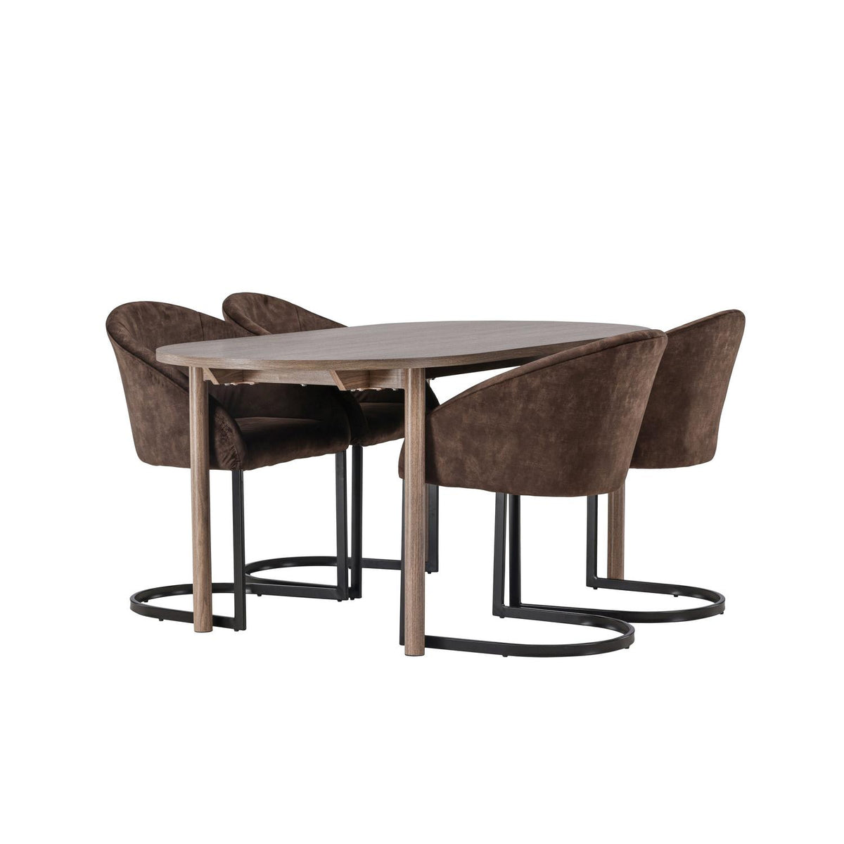 Essgruppe Esstisch Andy 180*90cm mit Stühlen Evening-Essgruppen-Venture Home-le canapé