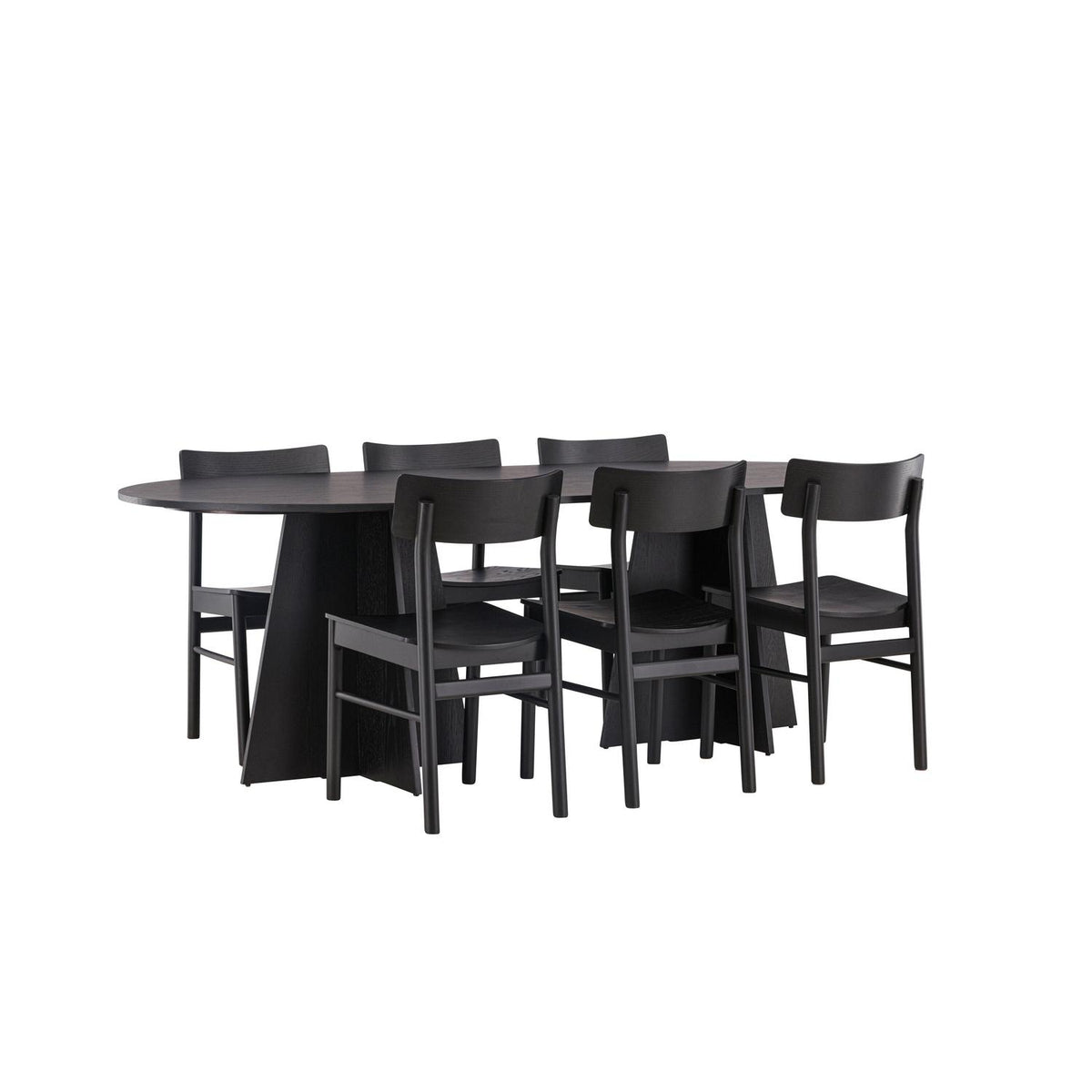 Essgruppe Esstisch Bootcut 230*115cm mit Stühlen Montros-Essgruppen-Venture Home-le canapé