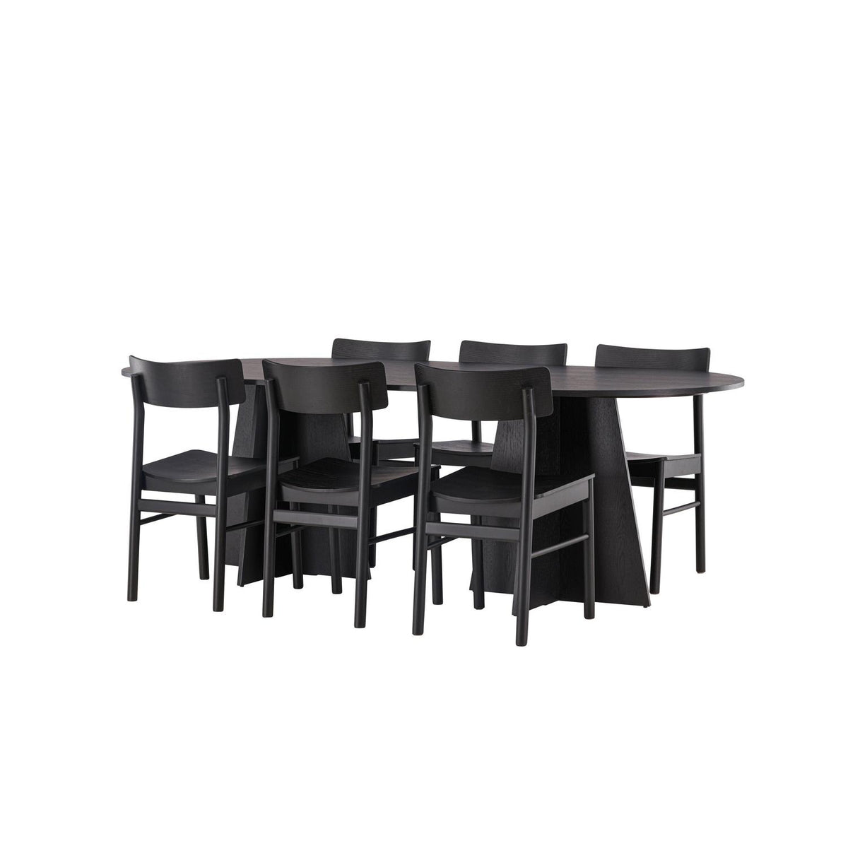 Essgruppe Esstisch Bootcut 230*115cm mit Stühlen Montros-Essgruppen-Venture Home-le canapé