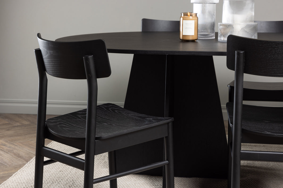 Essgruppe Esstisch Bootcut 230*115cm mit Stühlen Montros-Essgruppen-Venture Home-le canapé