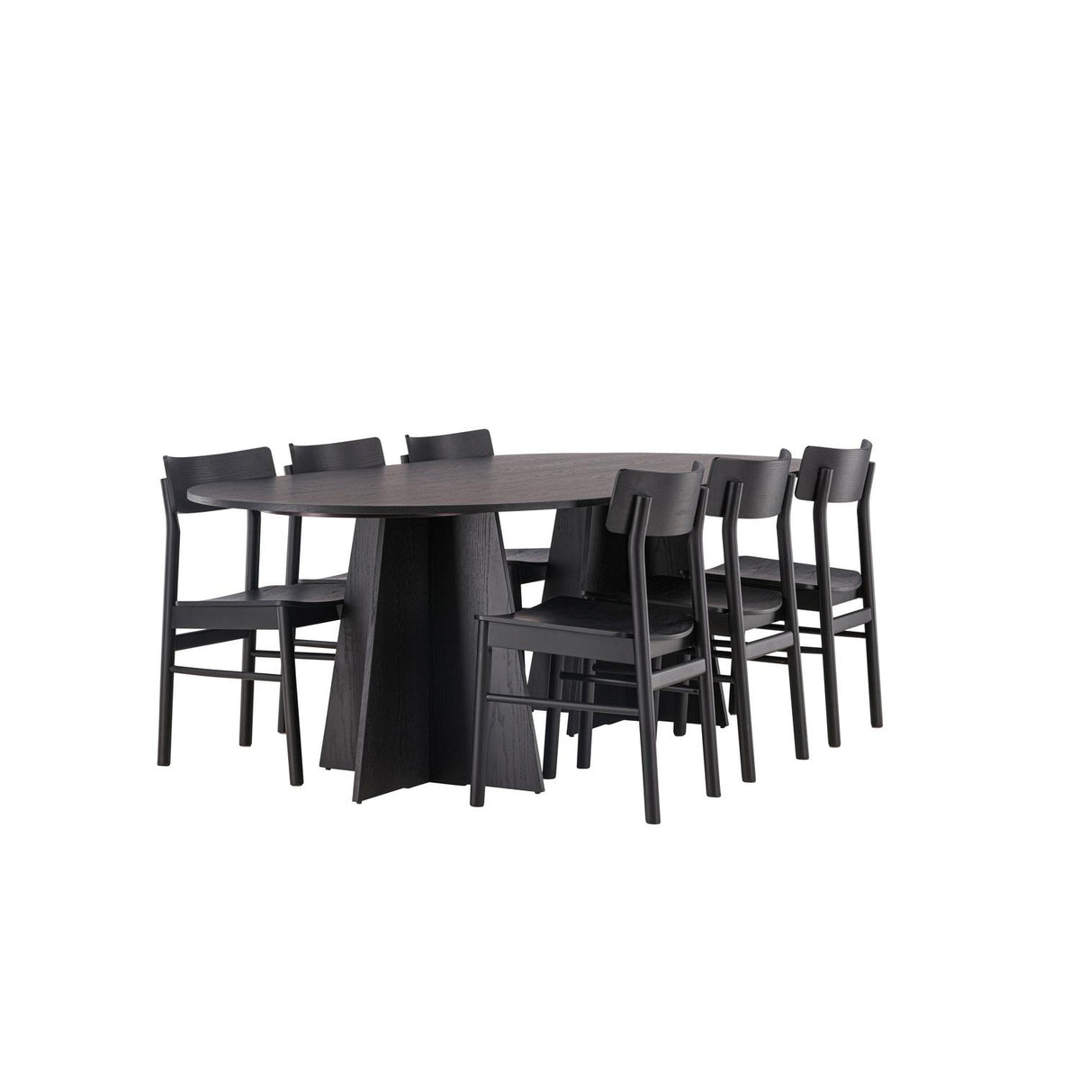 Essgruppe Esstisch Bootcut 230*115cm mit Stühlen Montros-Essgruppen-Venture Home-le canapé