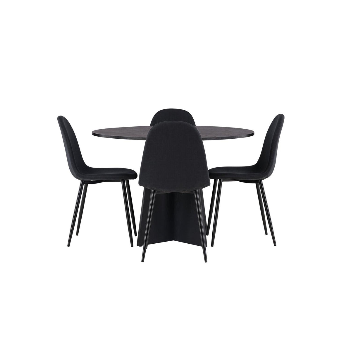 Essgruppe Esstisch Bootcut Ø110cm mit Stühlen Polar-Essgruppen-Venture Home-le canapé