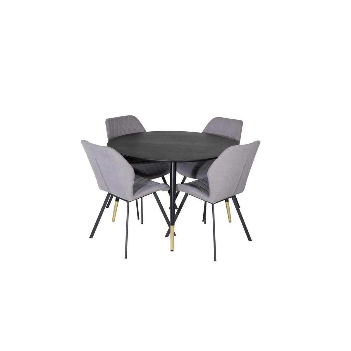 Essgruppe Esstisch Dipp Ø115cm mit Stühlen Gemma-Essgruppen-Venture Home-le canapé