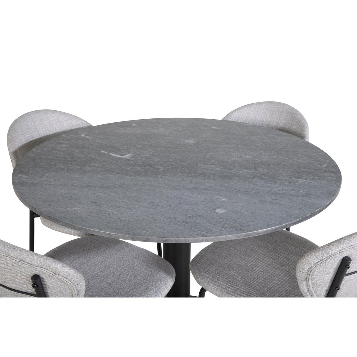 Essgruppe Esstisch Estelle Ø106cm mit Stühlen Vault-Essgruppen-Venture Home-le canapé