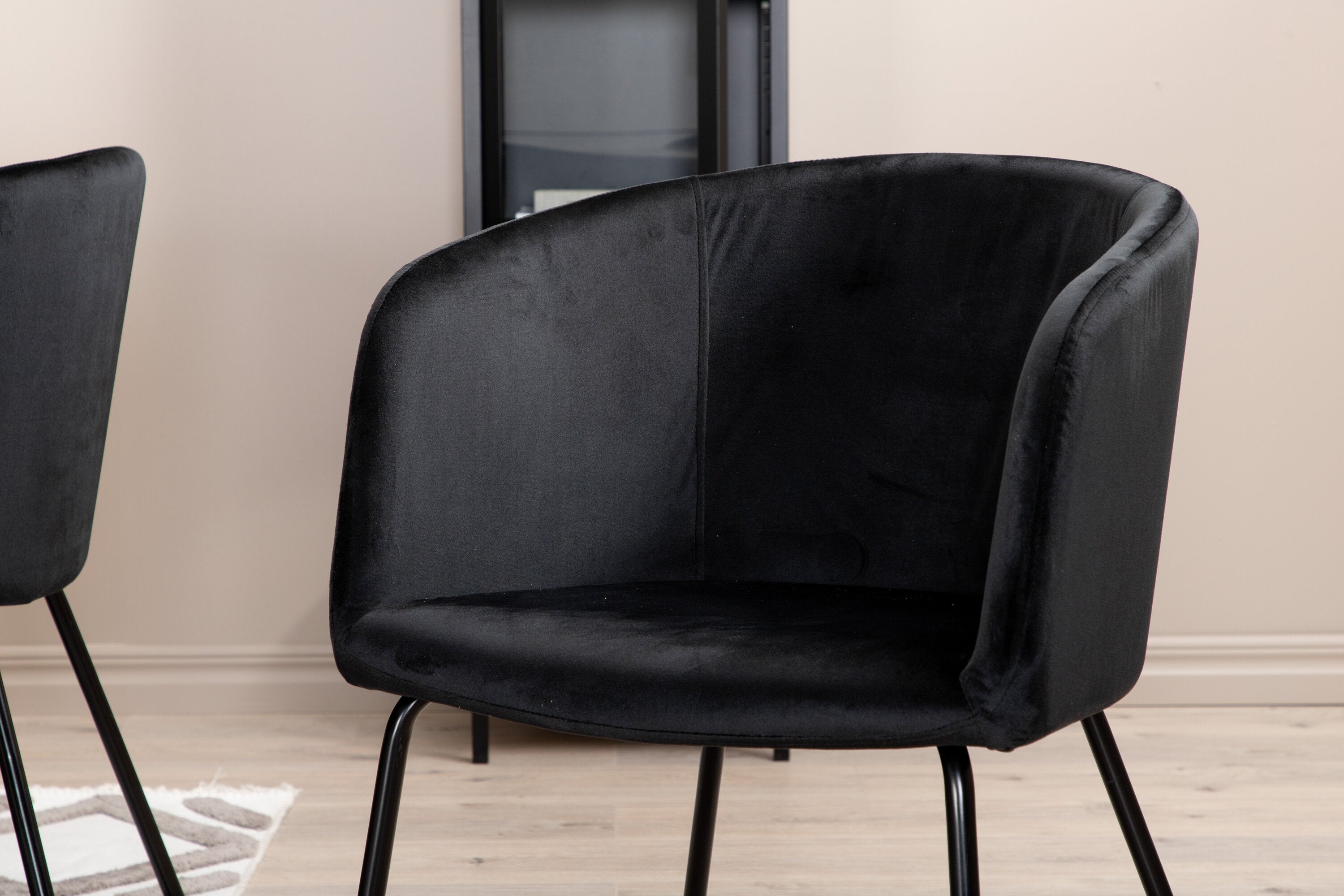 Essgruppe Esstisch Piazza 180 x 90cm mit Stühlen Berit - Schwarz-Essgruppen-Venture Home-le canapé