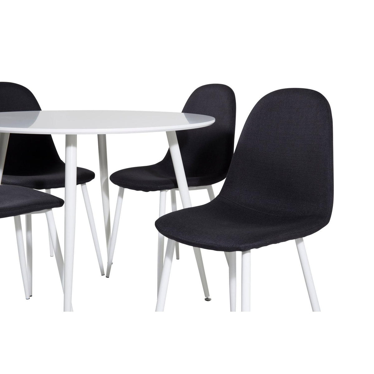 Essgruppe Esstisch Plaza Ø100cm mit Stühlen Polar-Essgruppen-Venture Home-le canapé