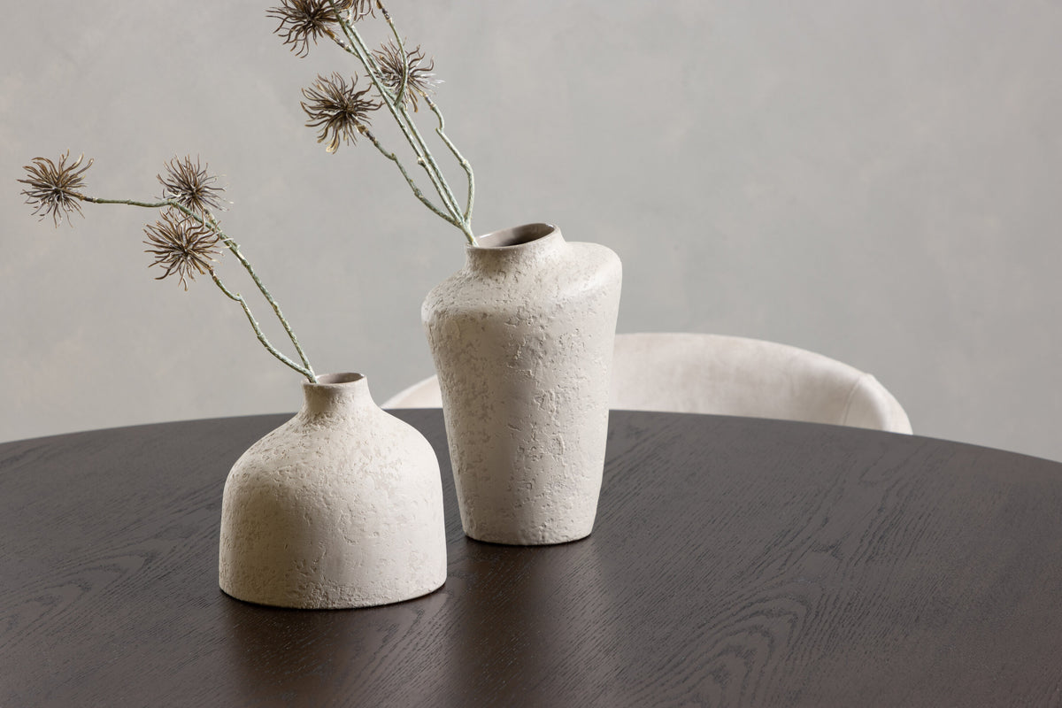 Essgruppe Esstisch Stone Ø120cm mit Stühlen Berit aus Samt-Essgruppen-Venture Home-le canapé