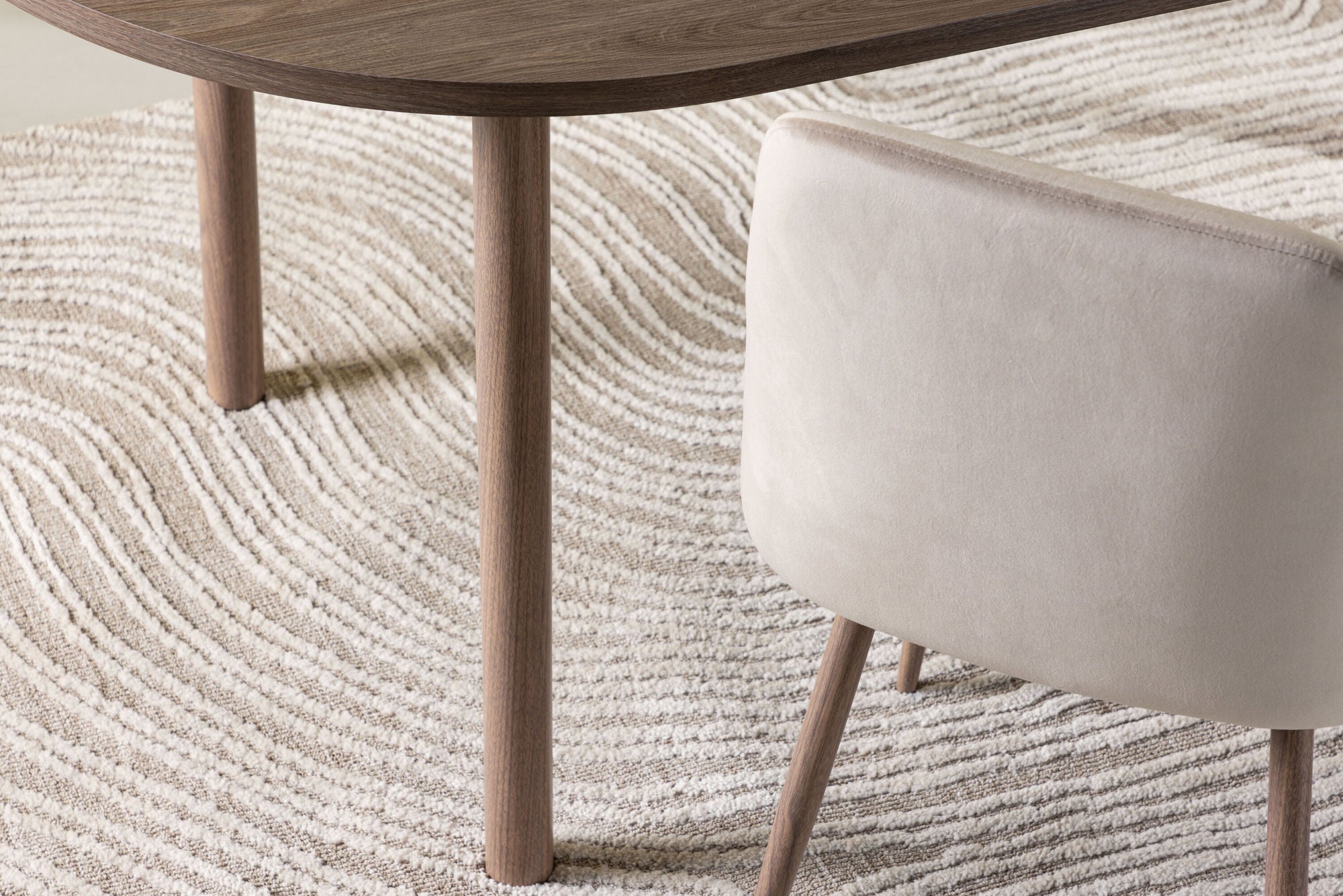 Esstisch Andy Oval 180*90cm - Dunkelbraun-Esstisch Oval-Venture Home-le canapé