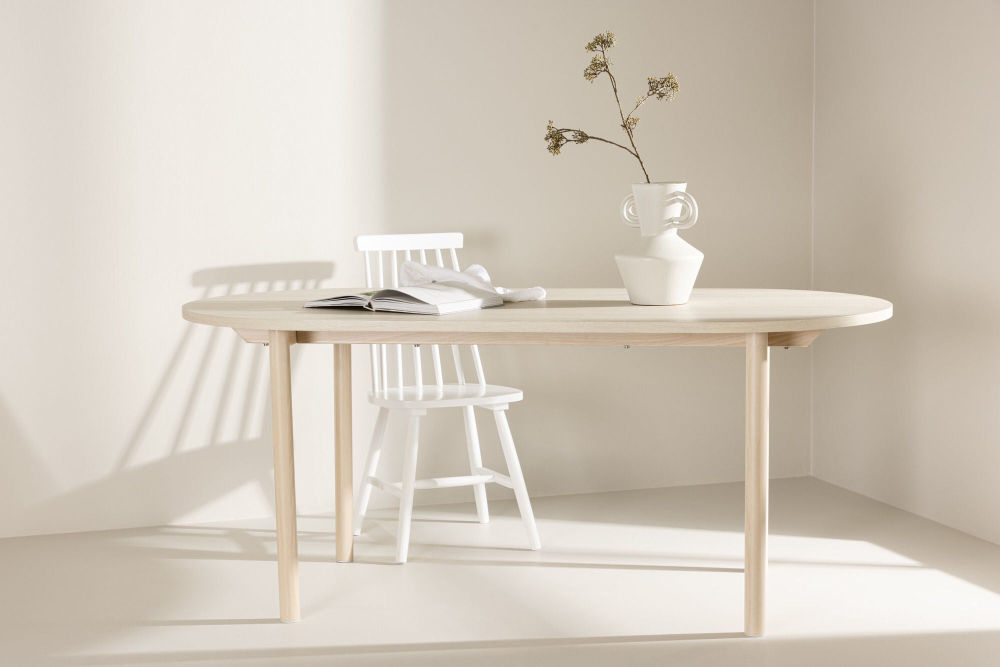 Esstisch Andy Oval 180*90cm - Hellbraun-Esstisch Oval-Venture Home-le canapé