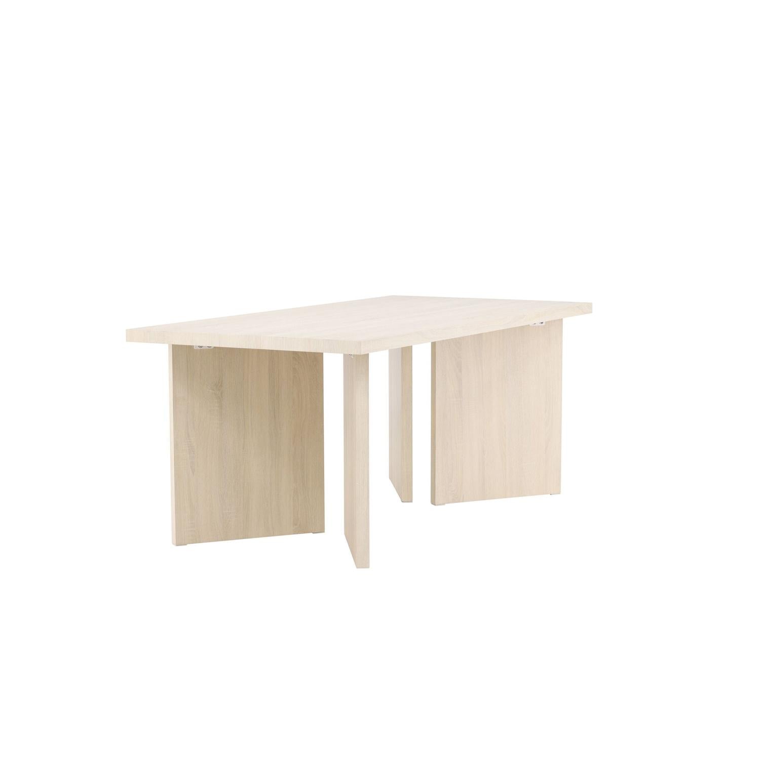 Esstisch Bassholmen 180x90cm - Cremeweiß-Esstische Rechteckig-Vind-le canapé