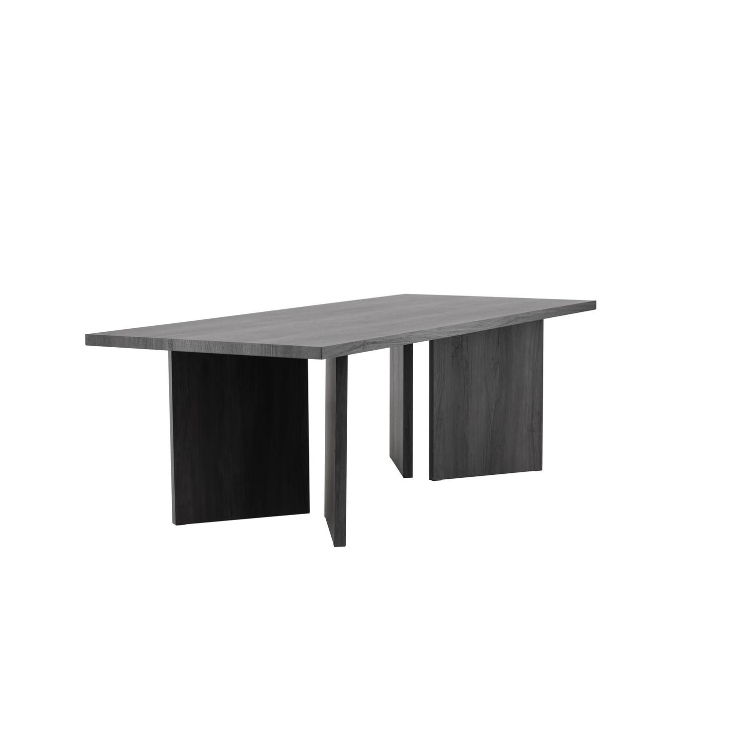 Esstisch Bassholmen 240*100cm - Schwarz-Esstische Rechteckig-Vind-le canapé