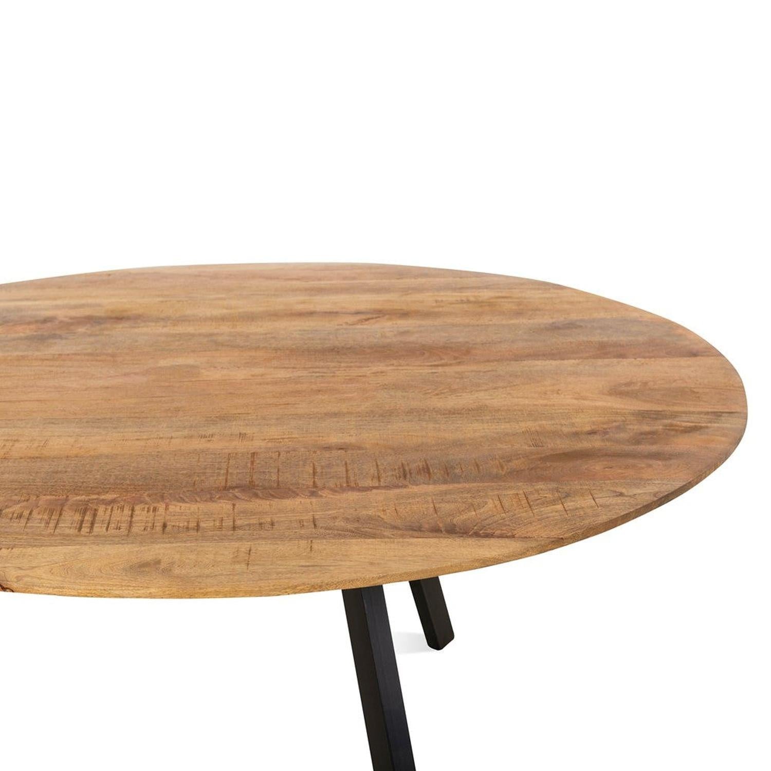 Esstisch Berlin aus Mangoholz Ø130cm - Hellbraun-Esstische Rund-Benoa-le canapé