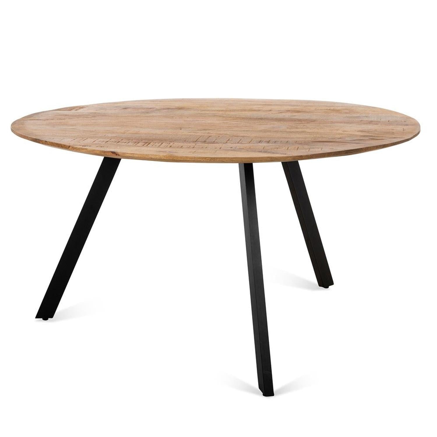 Esstisch Berlin aus Mangoholz Ø130cm - Hellbraun-Esstische Rund-Benoa-le canapé