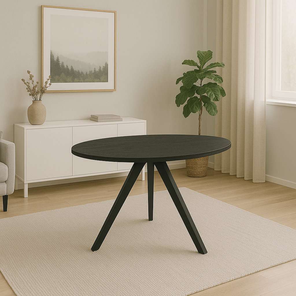 Esstisch Berlin Ø150cm - Schwarz-Benoa-le canapé