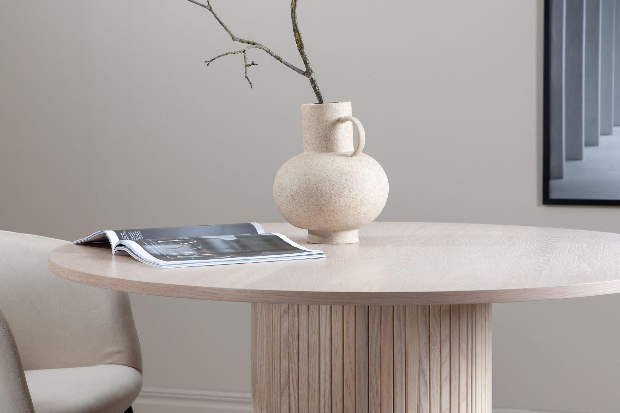 Esstisch Bianca Ø110cm - Cremeweiß-Esstisch Rund-Venture Home-le canapé