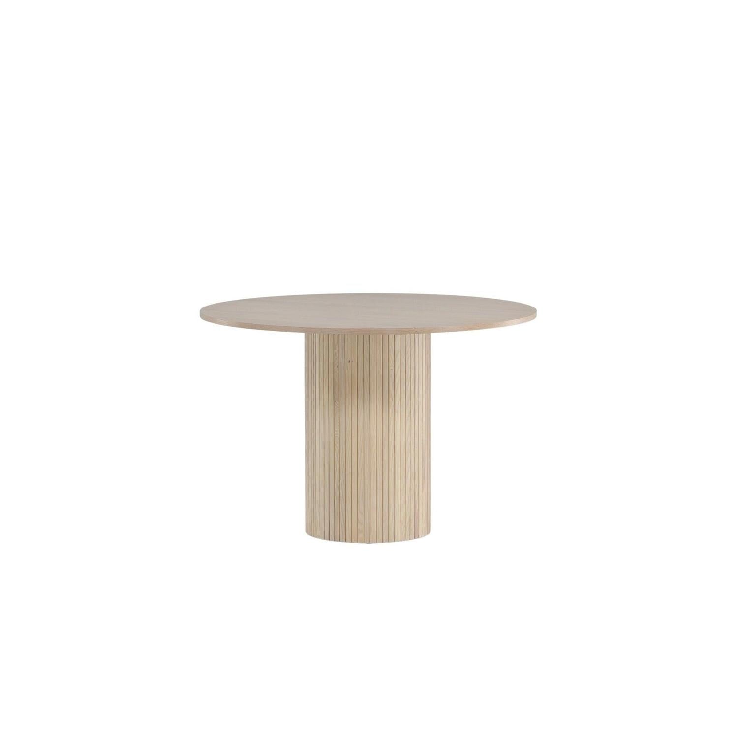 Esstisch Bianca Ø110cm - Cremeweiß-Esstische Rund-Venture Home-le canapé