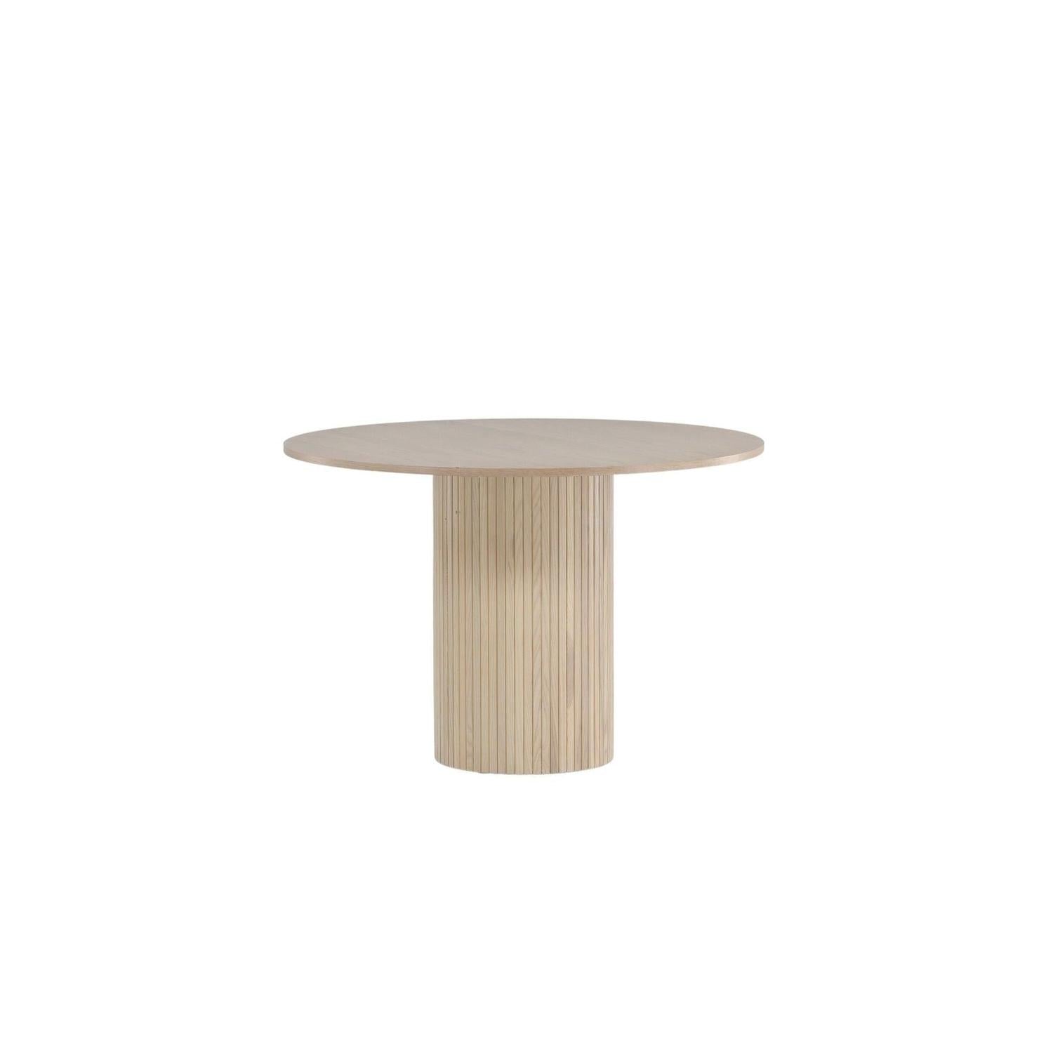 Esstisch Bianca Ø110cm - Cremeweiß-Esstische Rund-Venture Home-le canapé