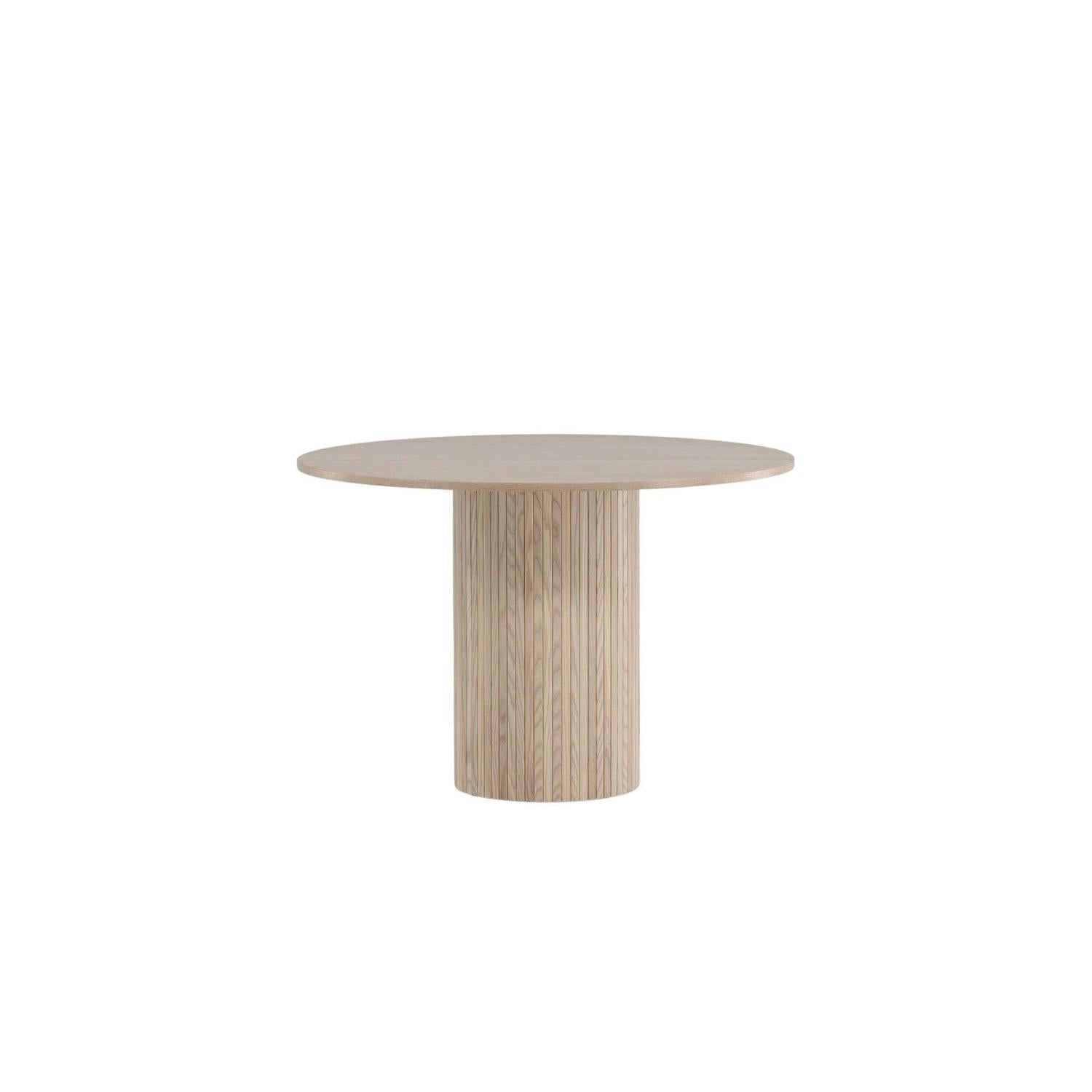 Esstisch Bianca Ø110cm - Cremeweiß-Esstische Rund-Venture Home-le canapé