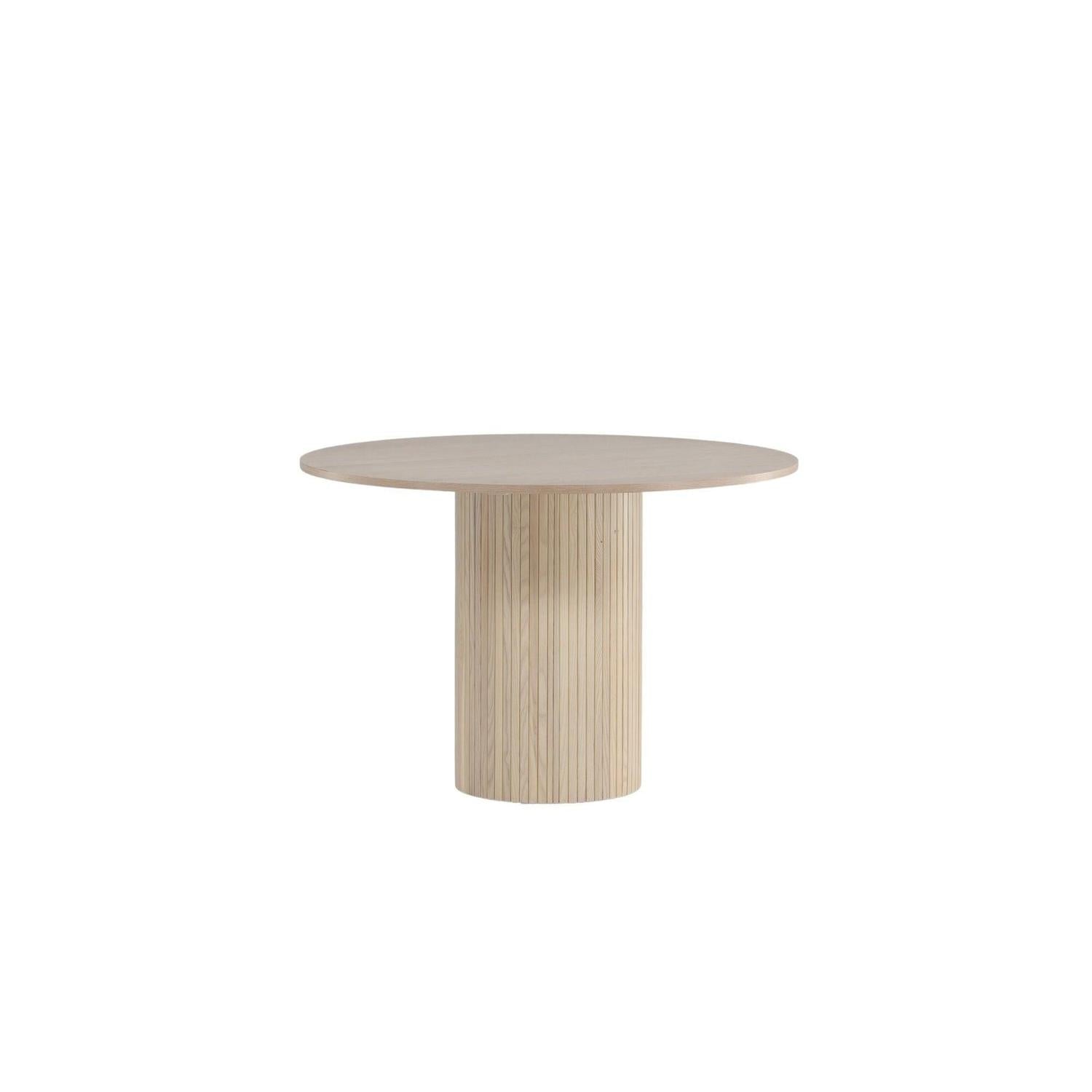 Esstisch Bianca Ø110cm - Cremeweiß-Esstische Rund-Venture Home-le canapé