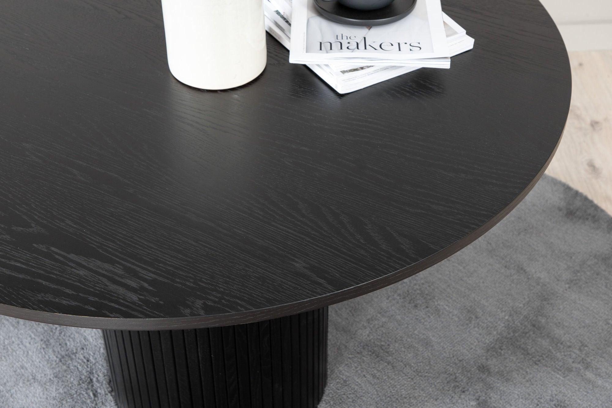Esstisch Bianca Ø110cm - Schwarz-Esstische Rund-Venture Home-le canapé