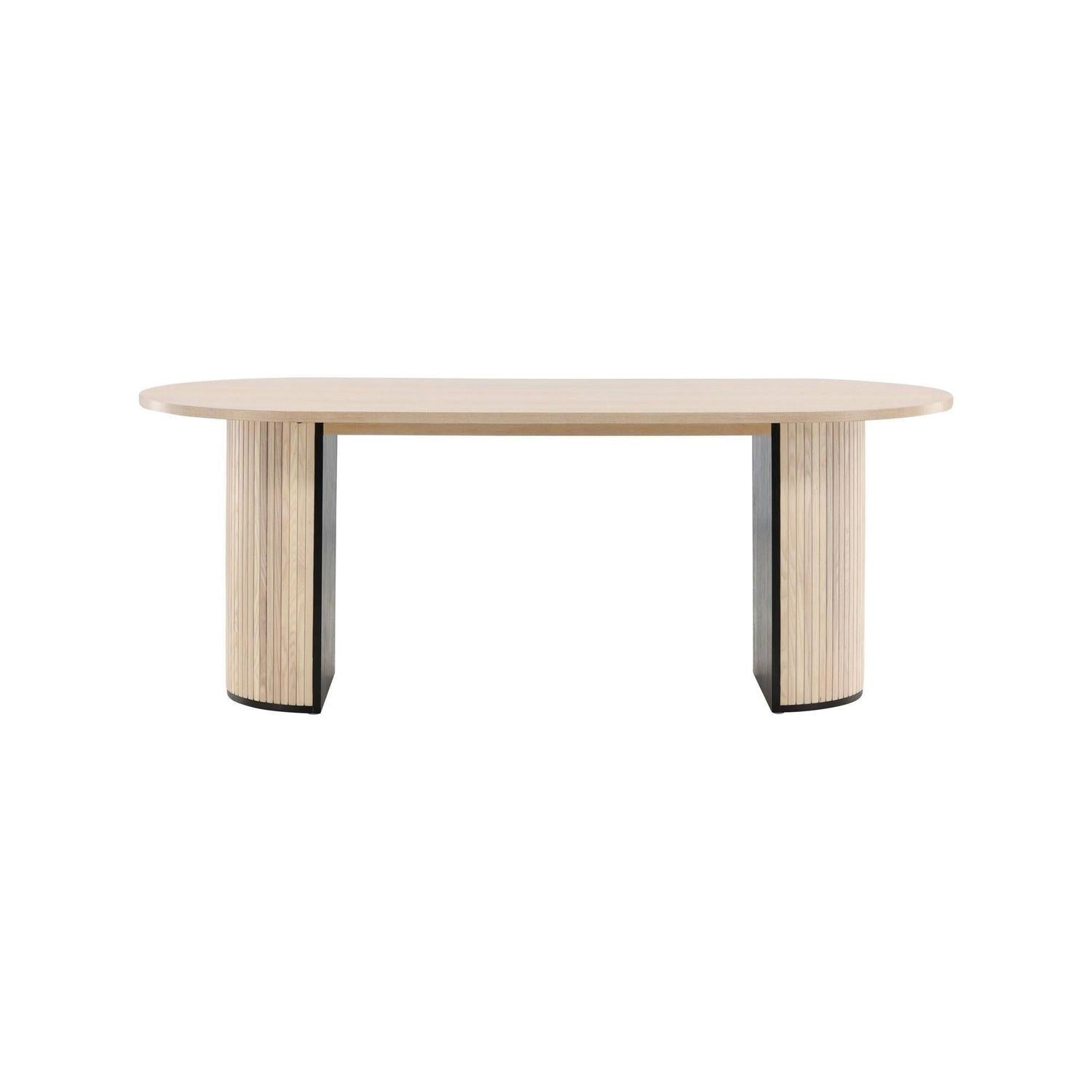 Esstisch Bianca Oval 200*90cm - Cremeweiß-Esstische Oval-Venture Home-le canapé