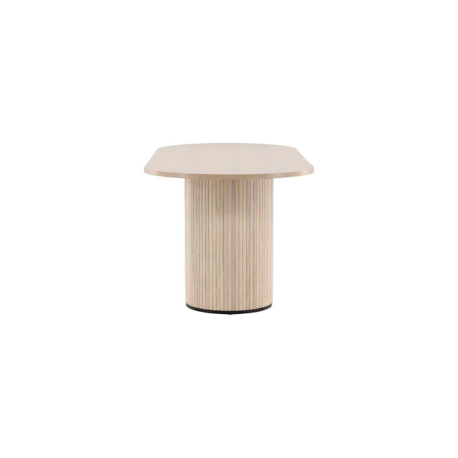 Esstisch Bianca Oval 200*90cm - Cremeweiß-Esstische Oval-Venture Home-le canapé