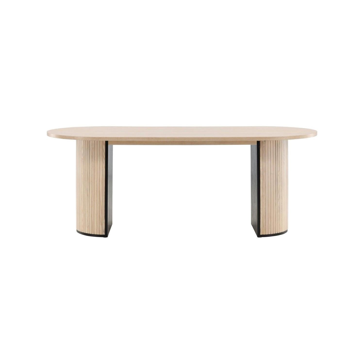 Esstisch Bianca Oval 200*90cm - Cremeweiß-Esstische Oval-Venture Home-le canapé