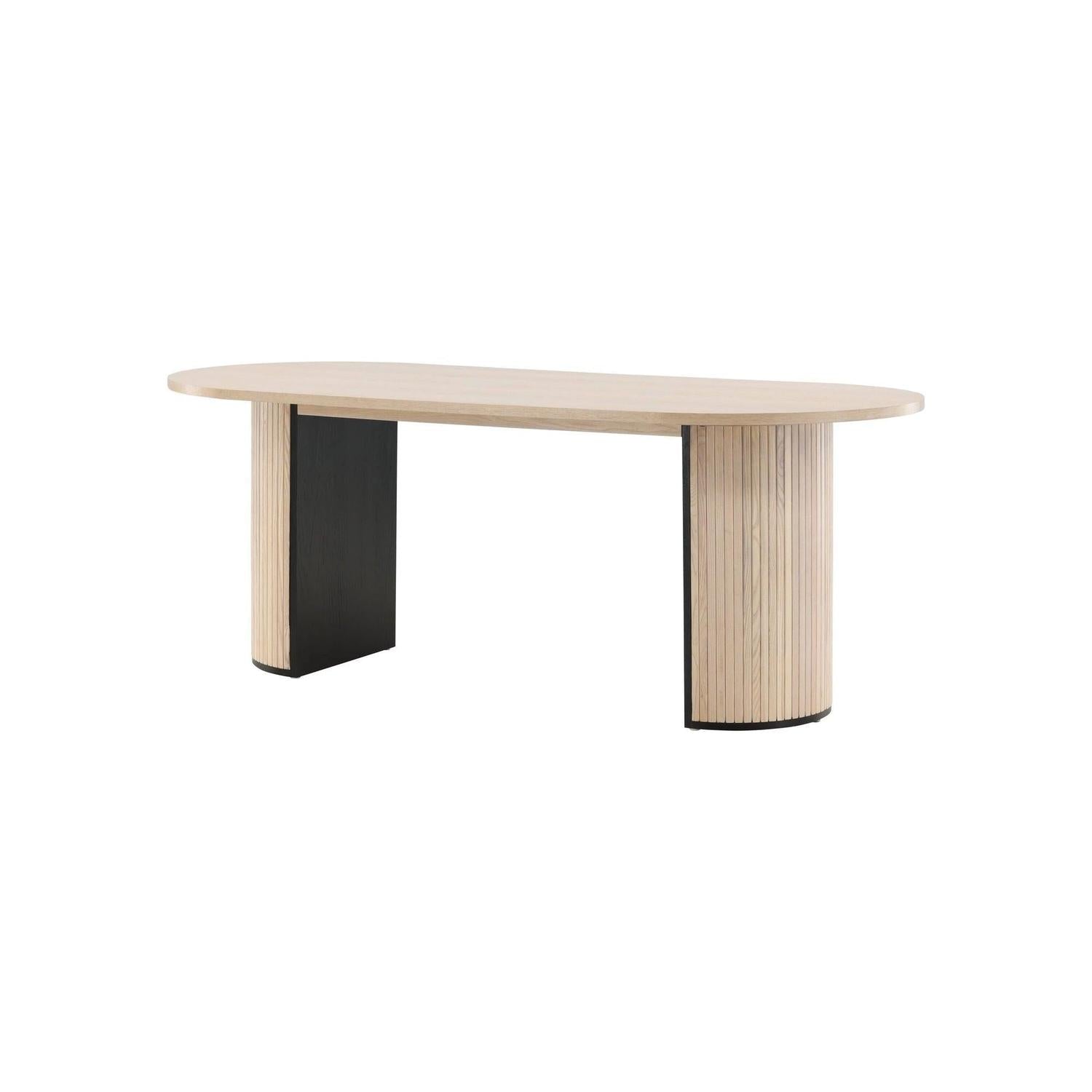 Esstisch Bianca Oval 200*90cm - Cremeweiß-Esstische Oval-Venture Home-le canapé