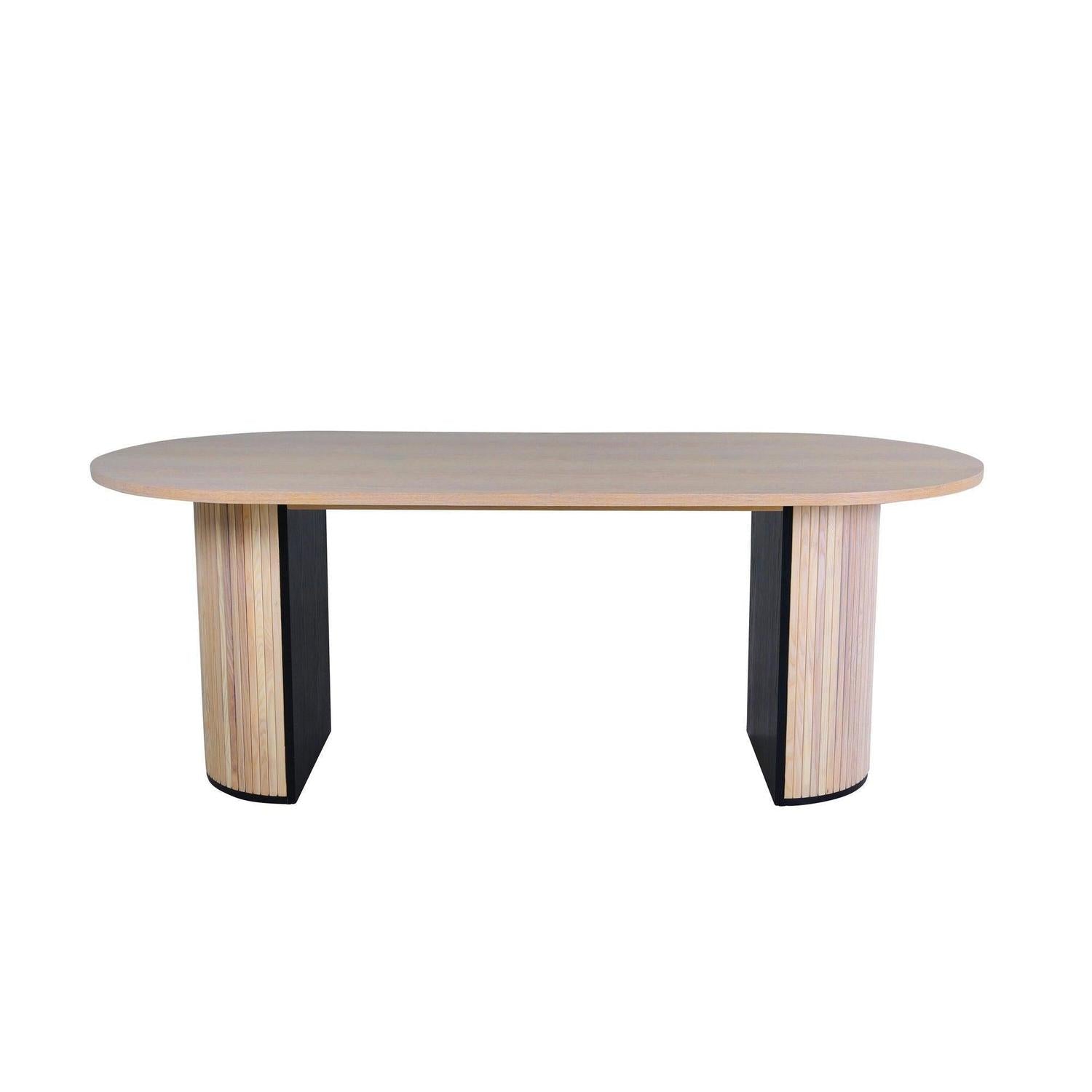 Esstisch Bianca Oval 200*90cm - Cremeweiß-Esstische Oval-Venture Home-le canapé