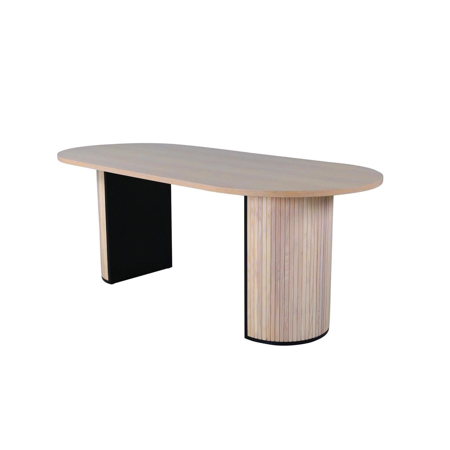Esstisch Bianca Oval 200*90cm - Cremeweiß-Esstische Oval-Venture Home-le canapé
