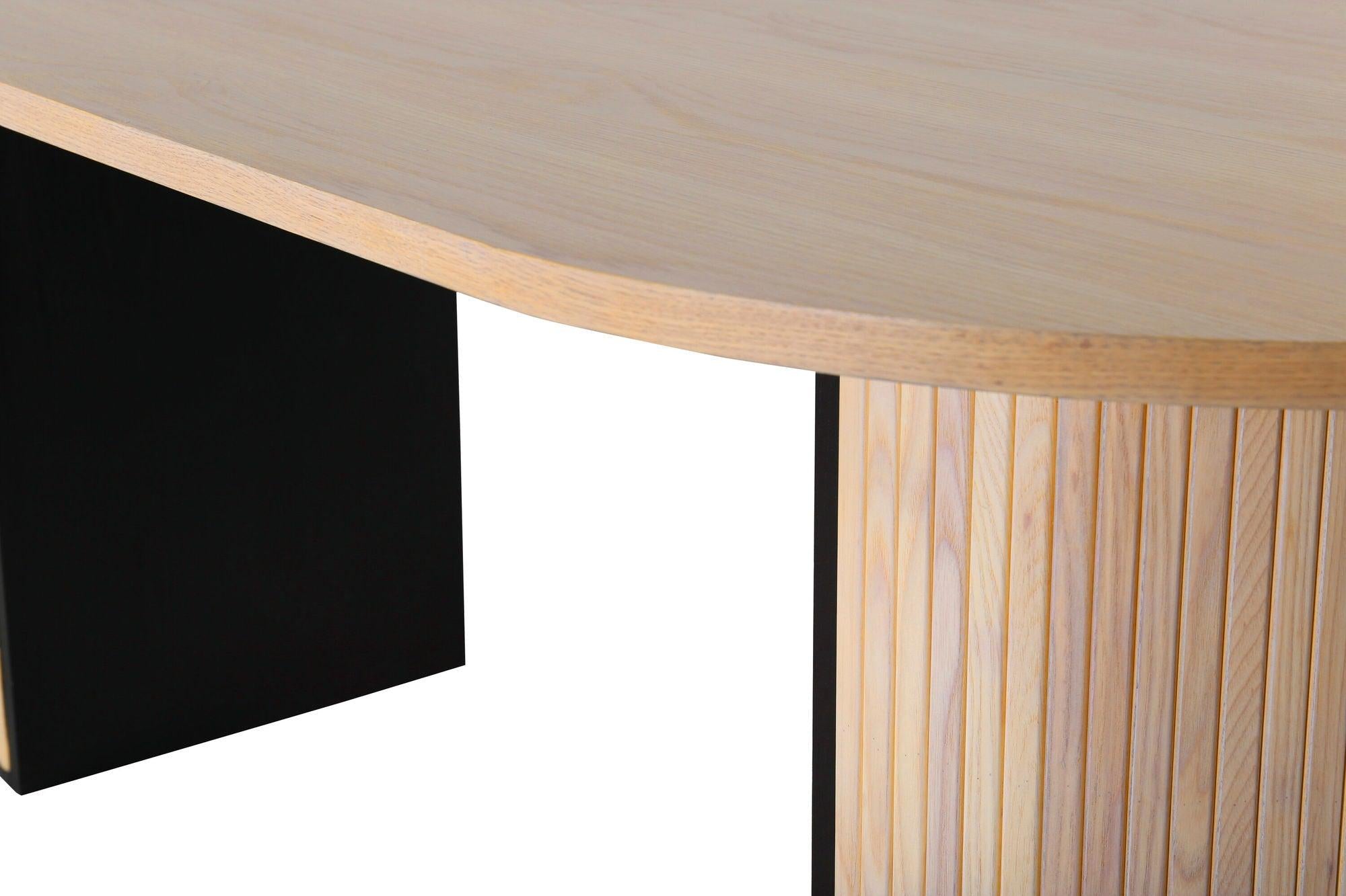 Esstisch Bianca Oval 200*90cm - Cremeweiß-Esstische Oval-Venture Home-le canapé