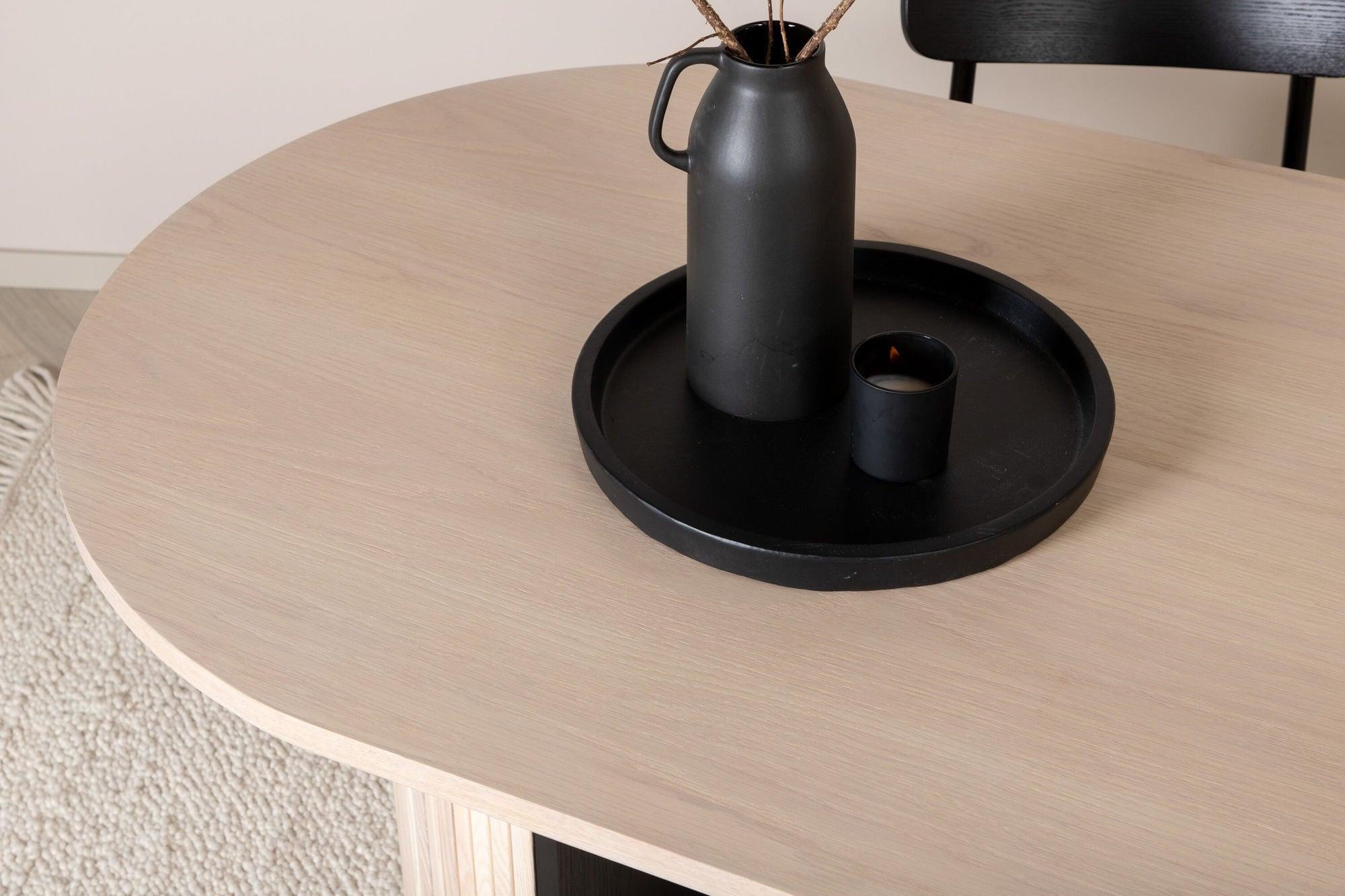 Esstisch Bianca Oval 200*90cm - Cremeweiß-Esstische Oval-Venture Home-le canapé