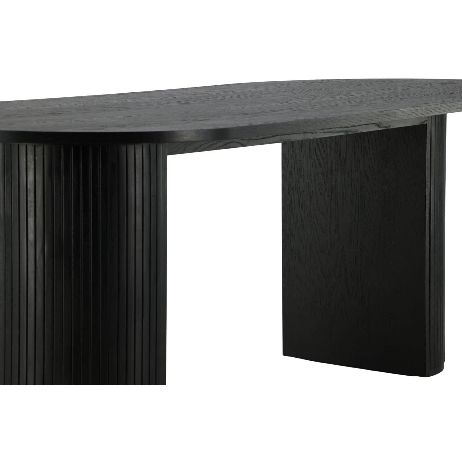 Esstisch Bianca Oval 200*90cm - Schwarz-Esstische Oval-Venture Home-le canapé