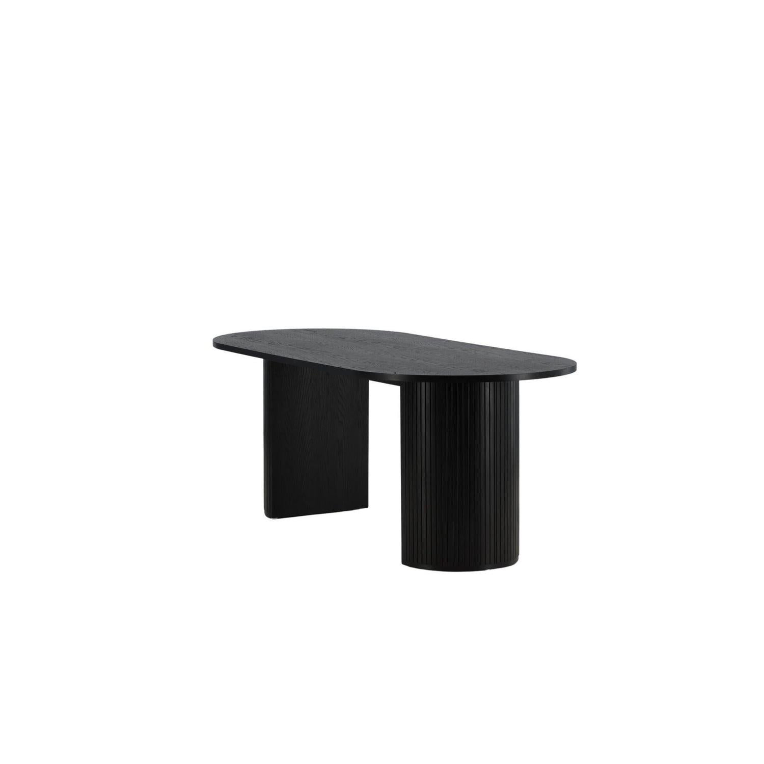 Esstisch Bianca Oval 200*90cm - Schwarz-Esstische Oval-Venture Home-le canapé