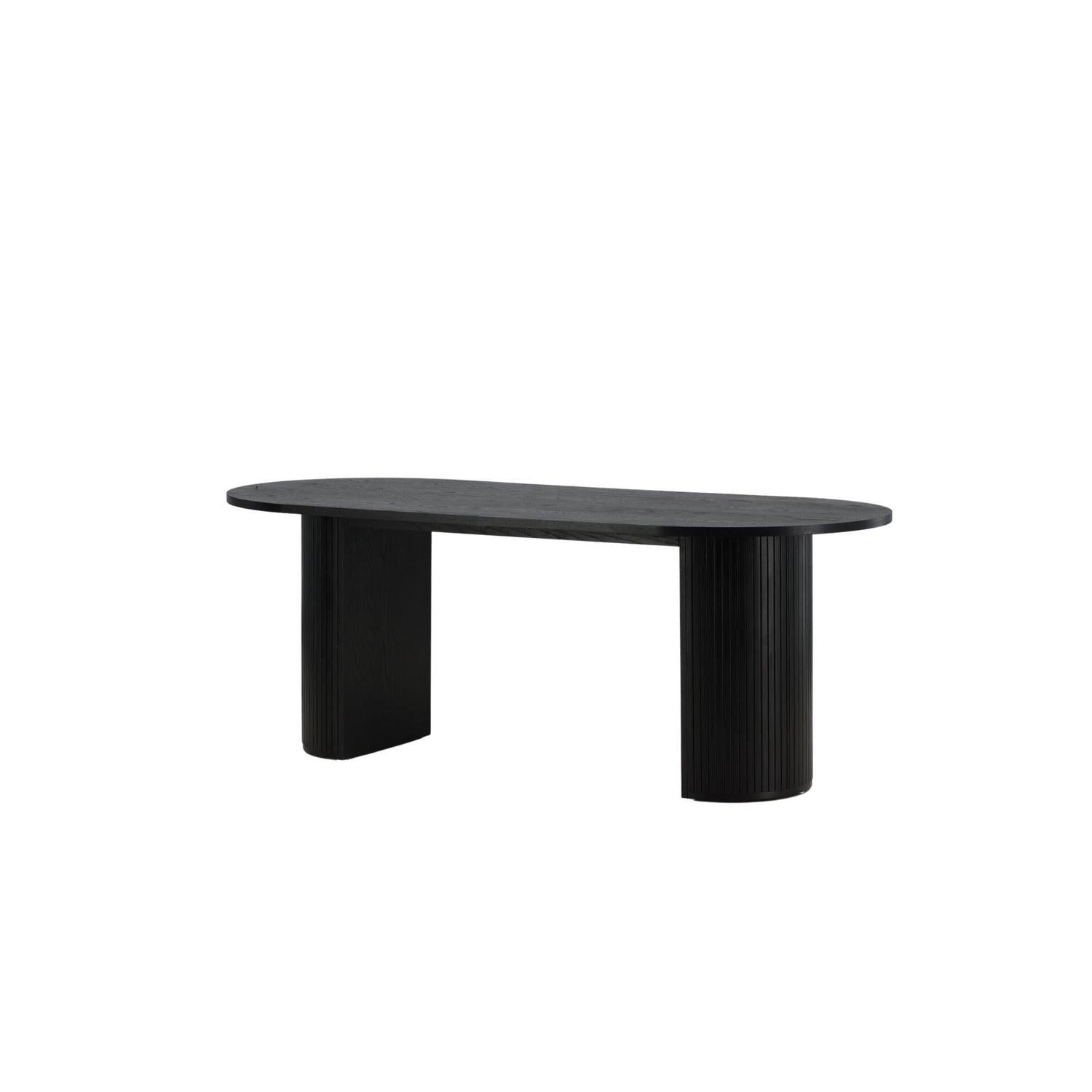 Esstisch Bianca Oval 200*90cm - Schwarz-Esstische Oval-Venture Home-le canapé