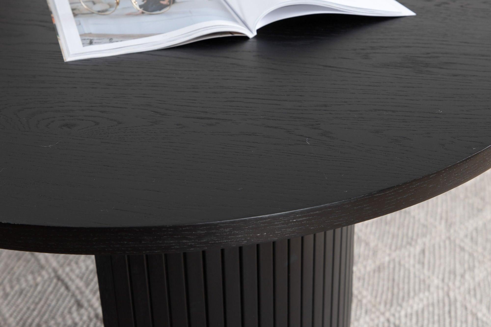 Esstisch Bianca Oval 200*90cm - Schwarz-Esstische Oval-Venture Home-le canapé