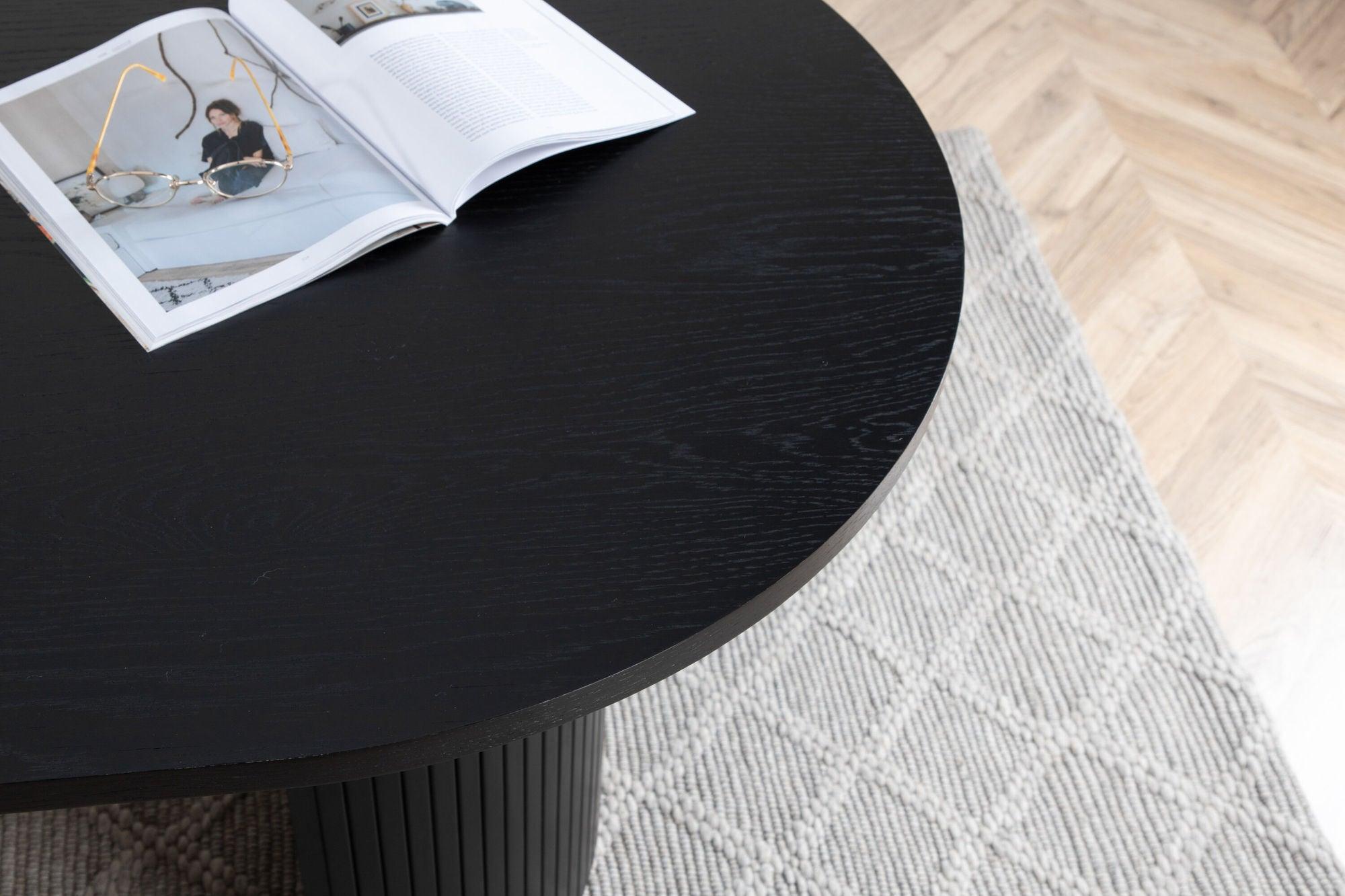 Esstisch Bianca Oval 200*90cm - Schwarz-Esstische Oval-Venture Home-le canapé